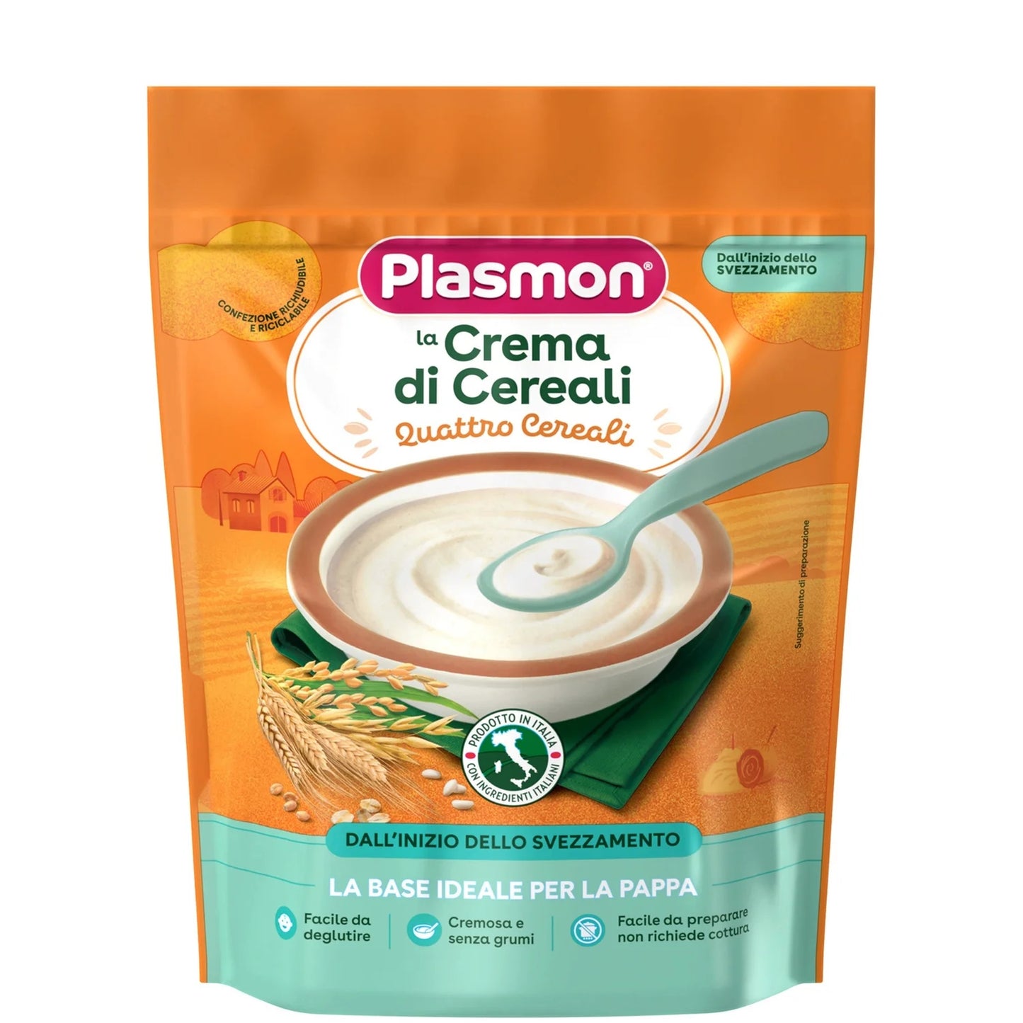 Plasmon - Crema 4 Cereali: Confezione 200 gr