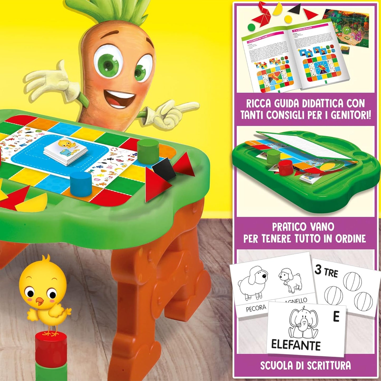 Lisciani - Carotina Very Active Table 30 Games New Edition