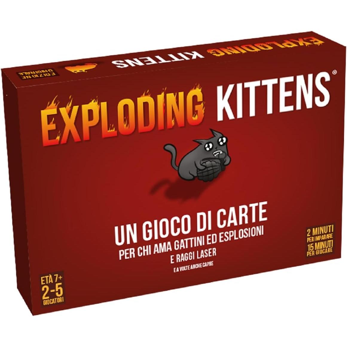 Asmodee Exploding Kittens: Catchables - Gatto Nel Sacco, Gioco Da Tavolo 8 Anni 2 Giocatori Edizione In Italiano Asmodee Exploding Kittens: Catchables - Gatto Nel Sacco, Gioco Da Tavolo 8 Anni 2 Giocatori Edizione In Italiano