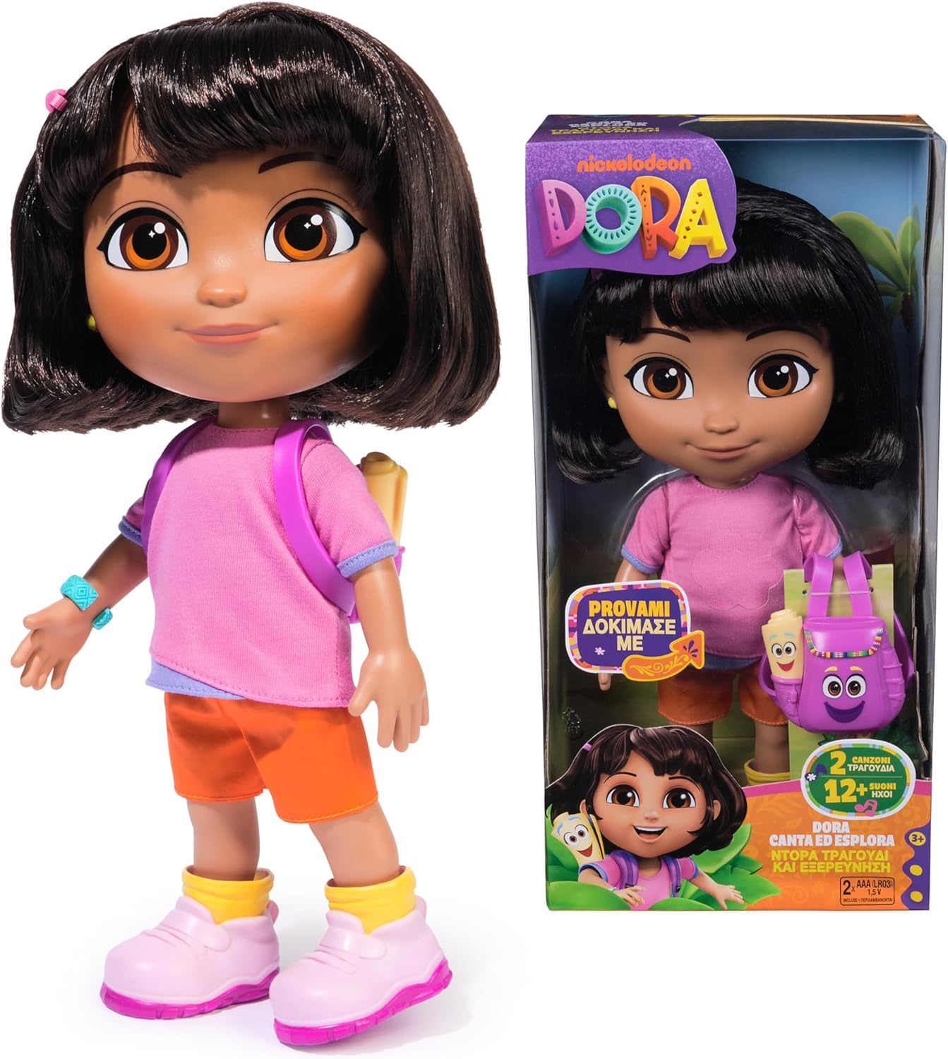 Spin Master - Dora Canta ed Esplora Bambola interattiva 30 cm