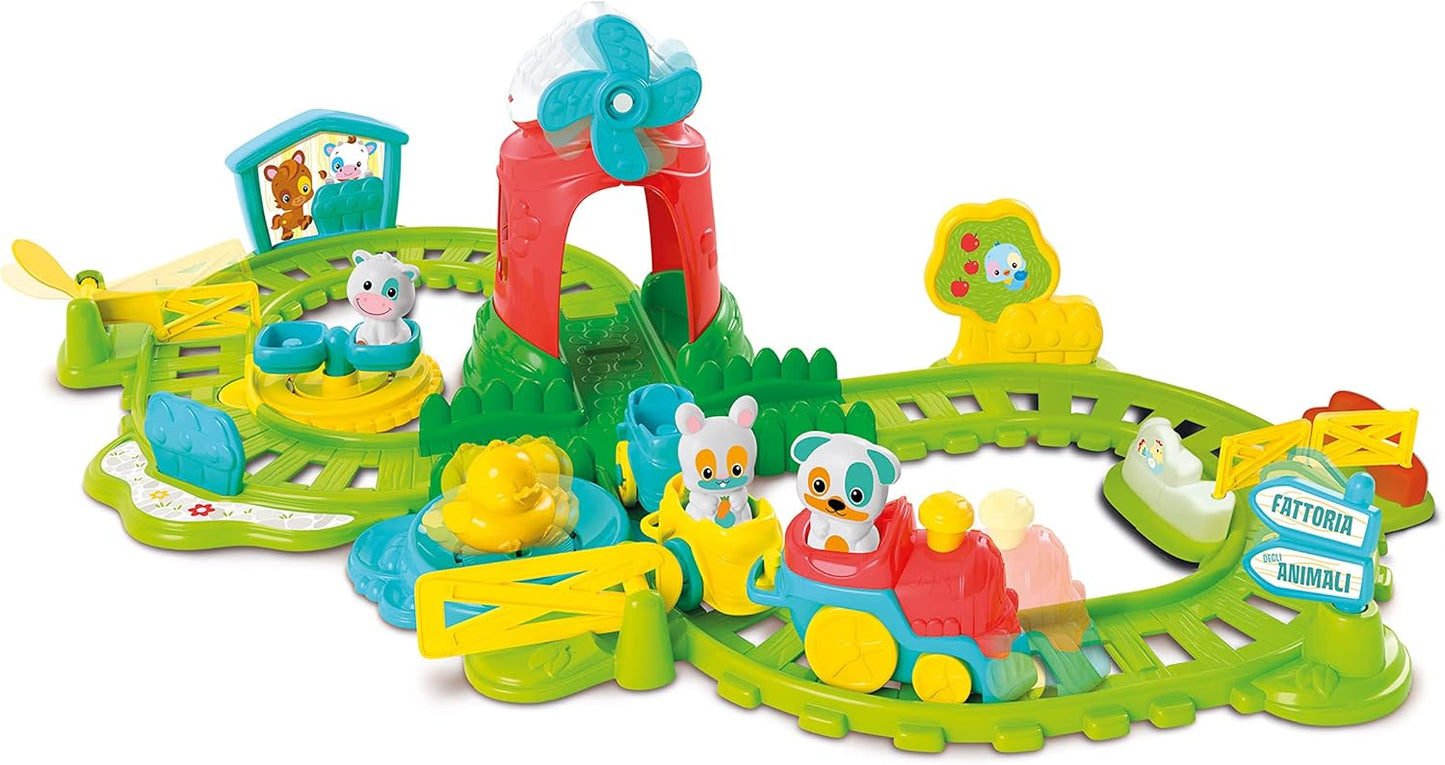 Clementoni - Playset the little train on the farm interactive 17756