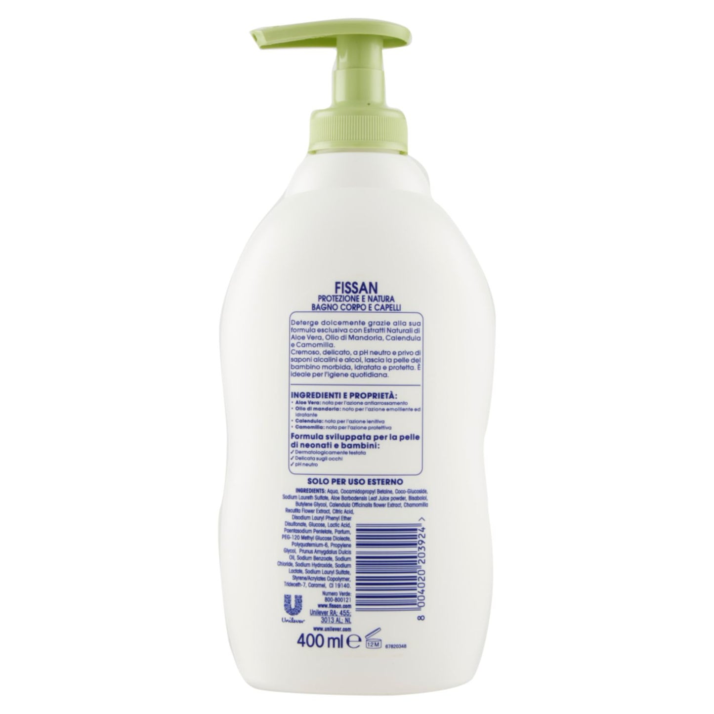 Fissan - Protezione Natura Bagno Corpo & Capelli 400 Ml