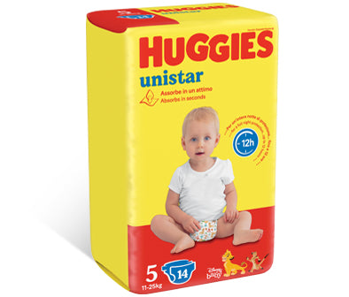 Huggies - Unistar Base Taglia 5 11/25 Kg: Confezione 14 Pz