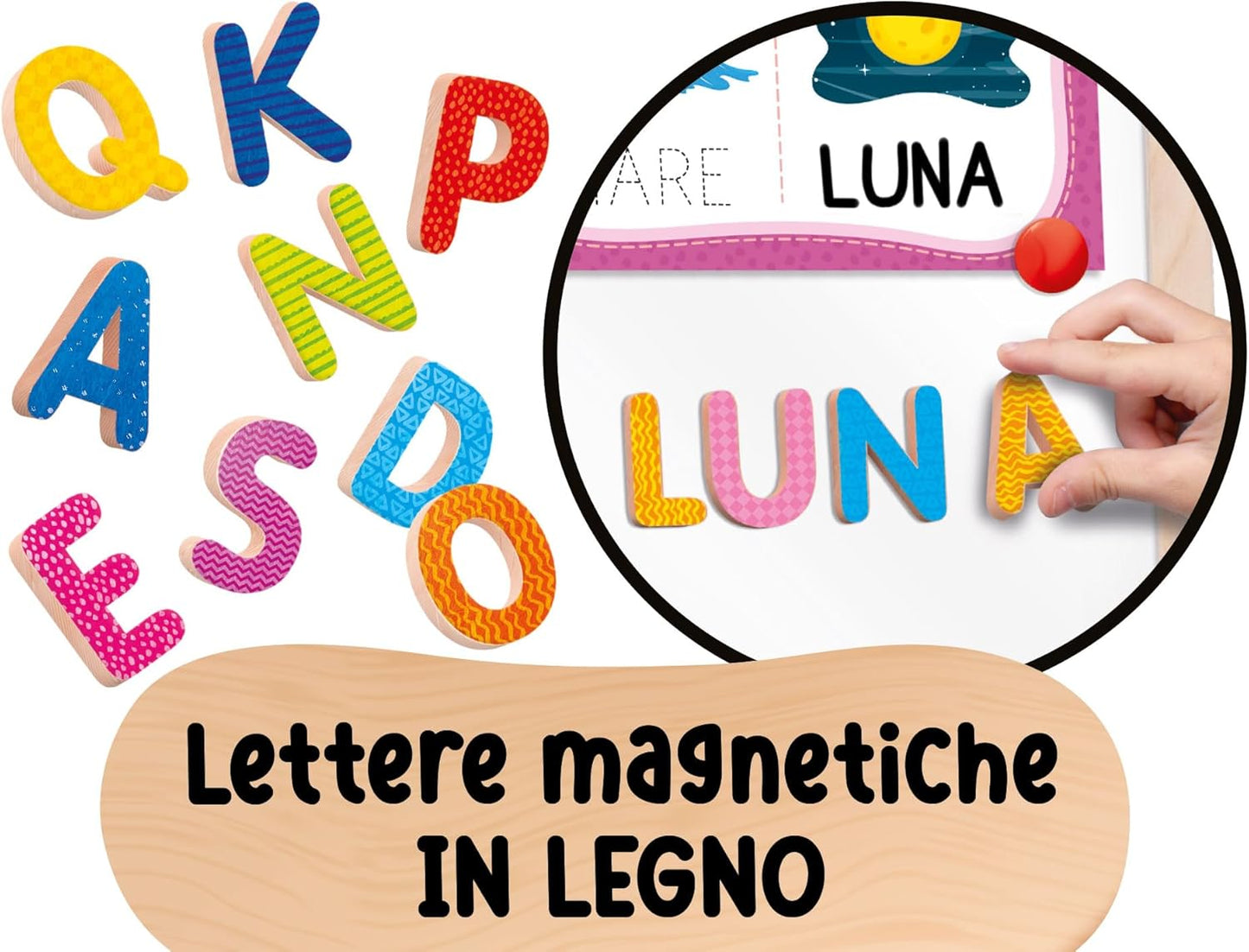 Lisciani - Montessori Wooden Lavagnona Grows With You