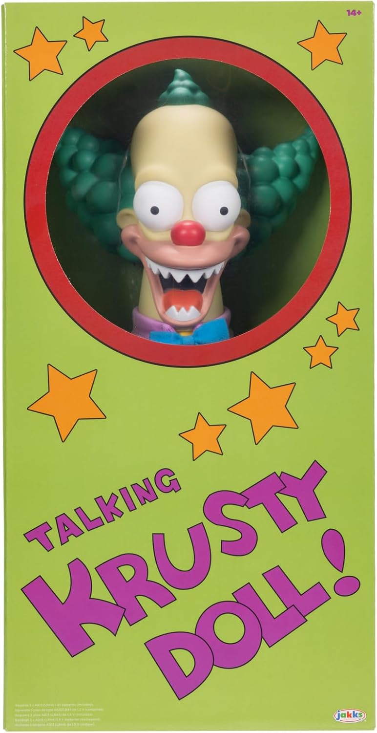 Jakks - The Simpsons Pupazzo Parlante In Inglese Di Krusty