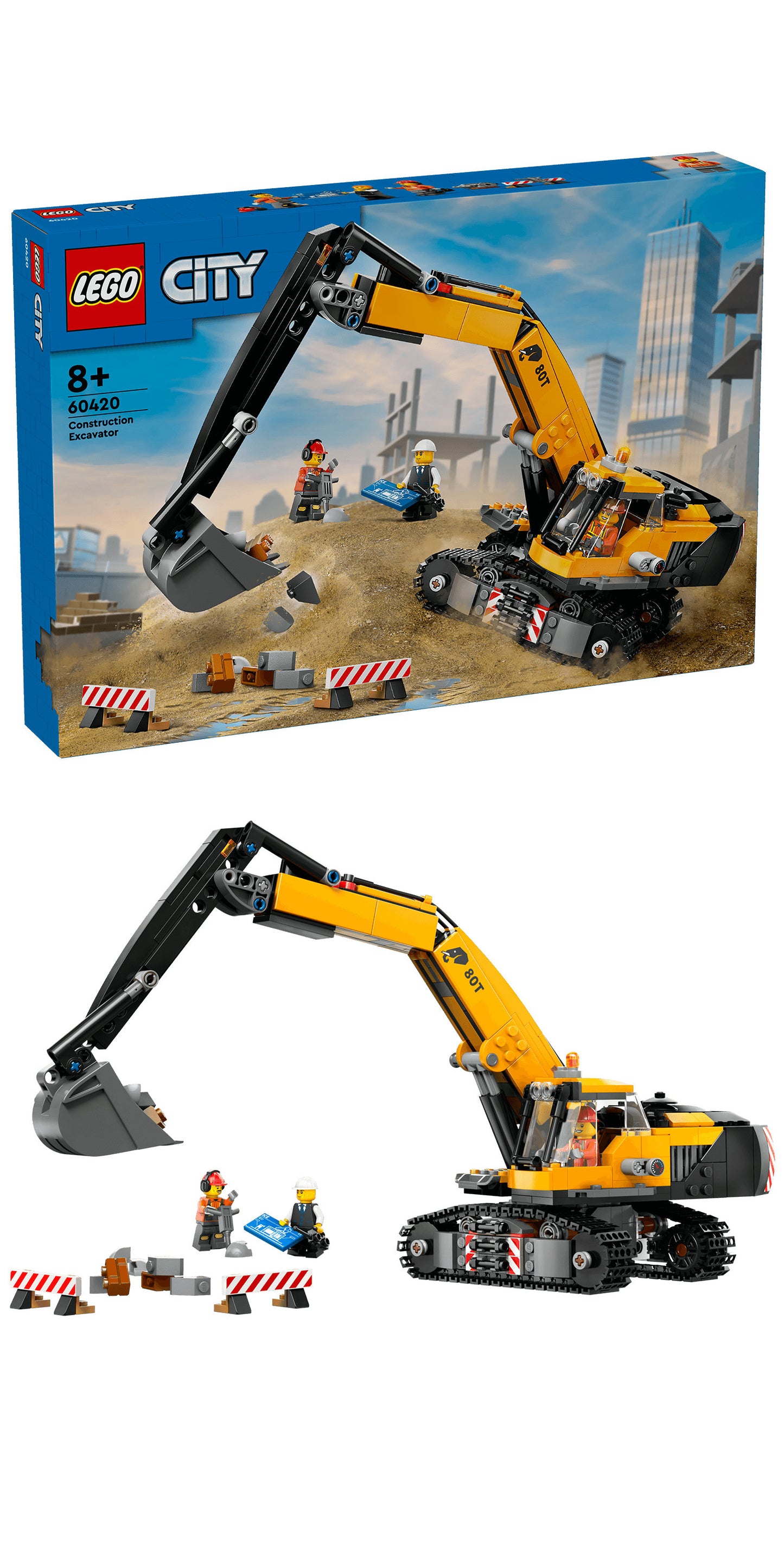Lego - Escavatore Da Cantiere Giallo 60420