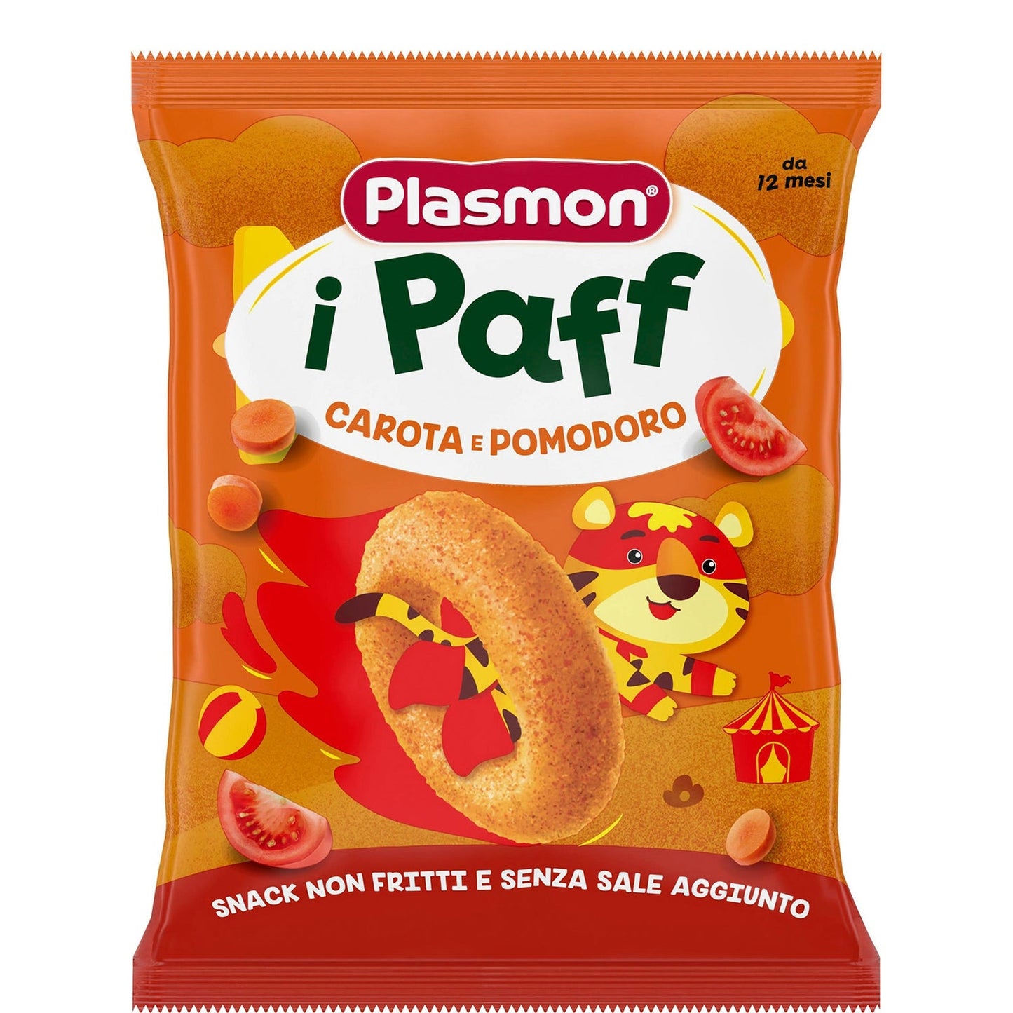 Plasmon - Paff Pomodoro Carota: Confezione 15 gr