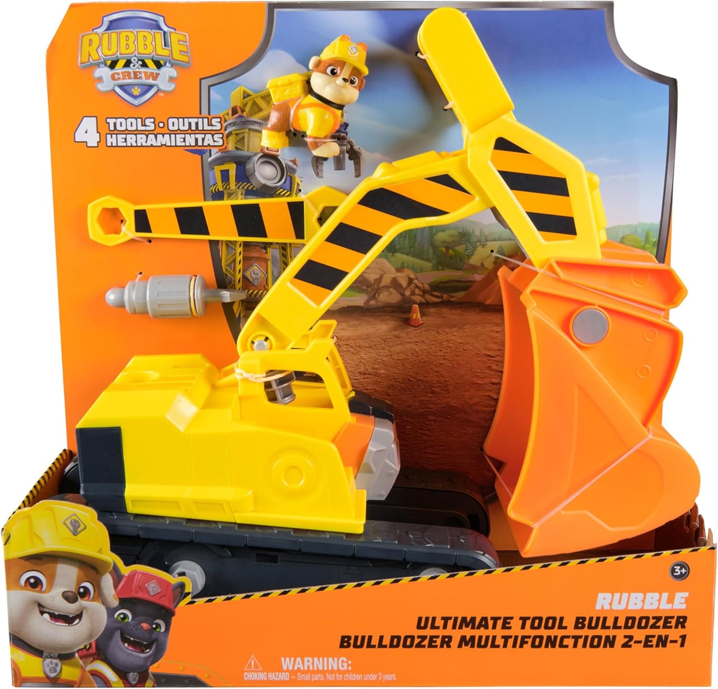 Spin Master - Rubble & Crew Veicolo Deluxe Di Rubble Con Strumenti Rimovibili