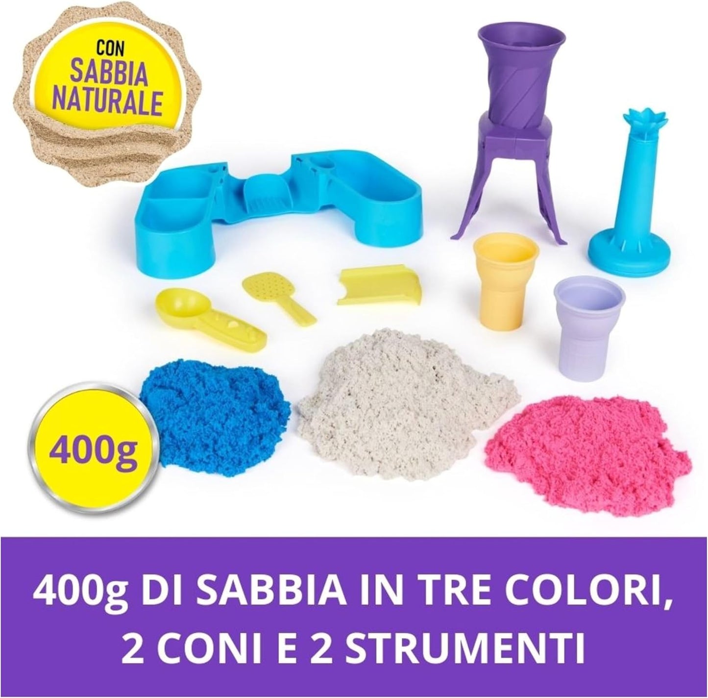 Spin Master - Kinetic Sand: Playset Gelateria Colorata