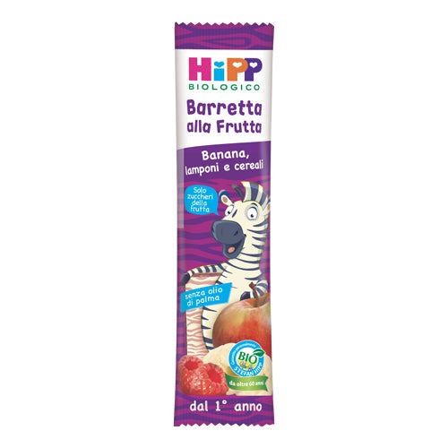Hipp - Barrette Viva La Frutta Con Banana Lamponi Cereali: Confezione 23 gr