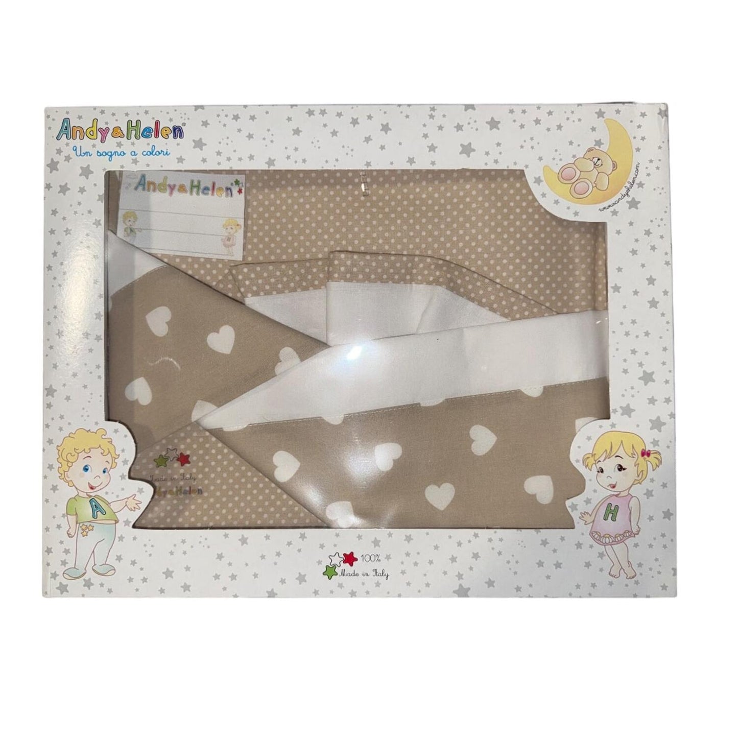 Venturi - Lenzuolo Culla Fantasia Beige