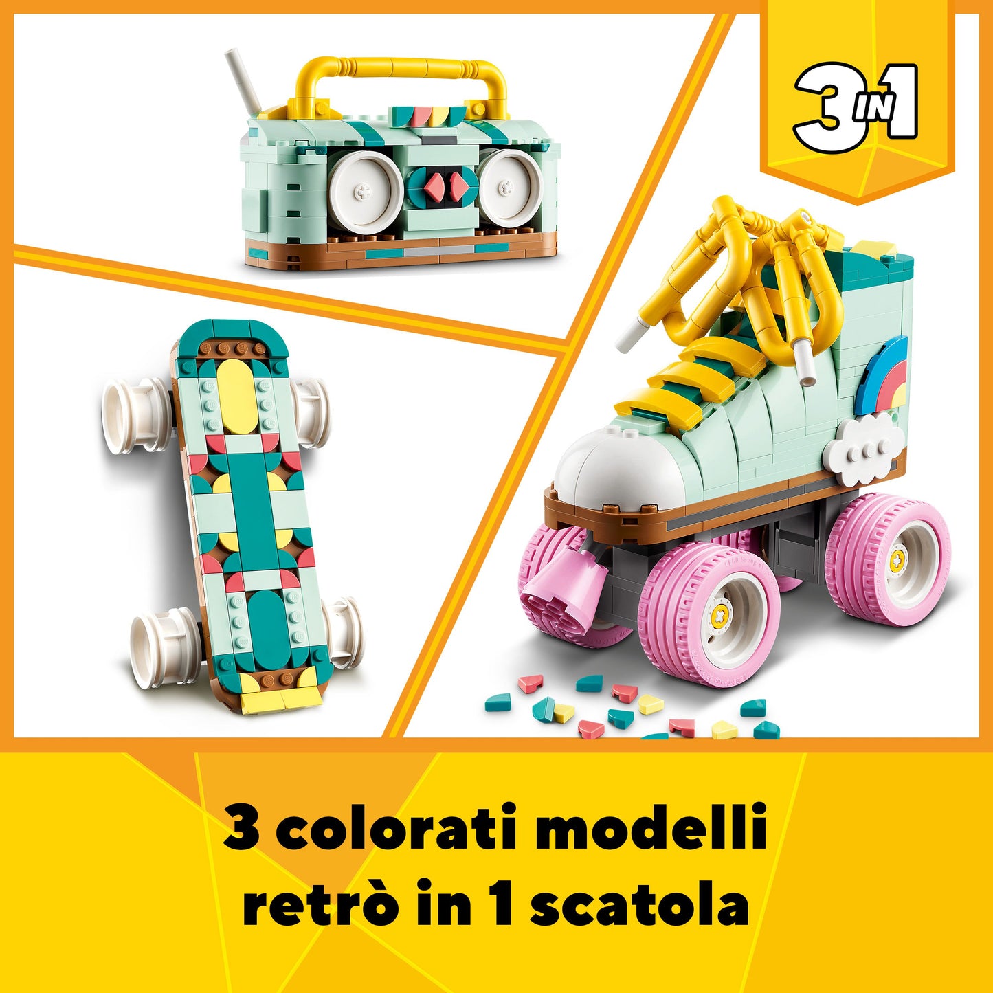 Lego - Pattino A Rotelle Retrò 31148