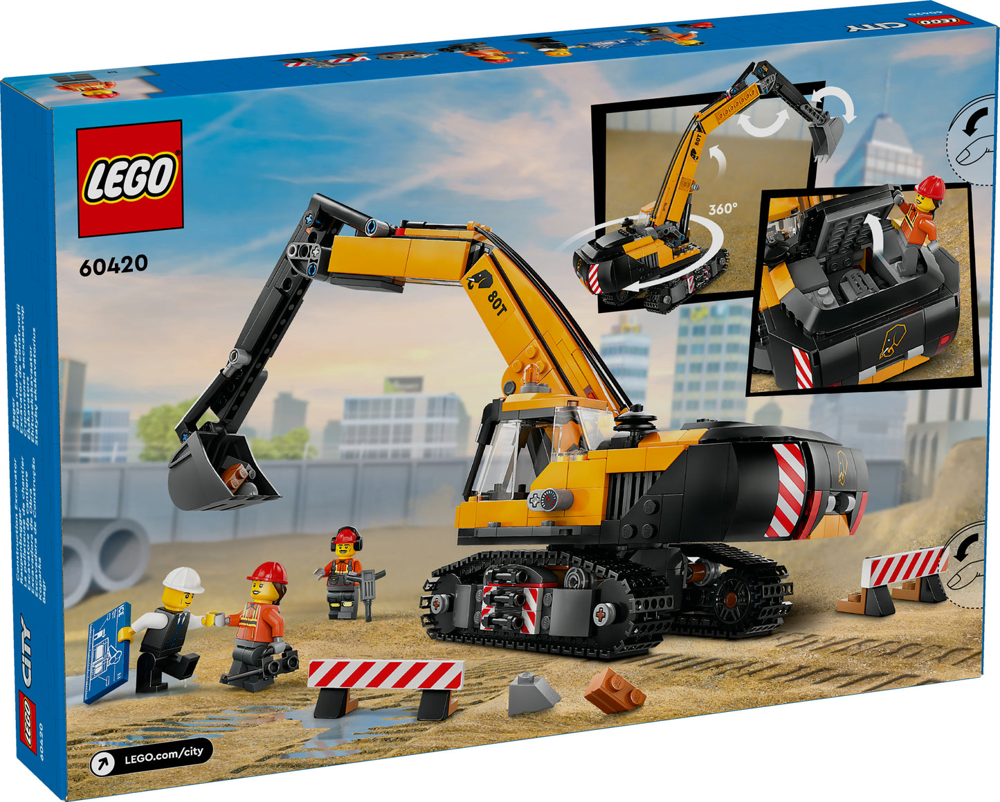 Lego - Escavatore Da Cantiere Giallo 60420