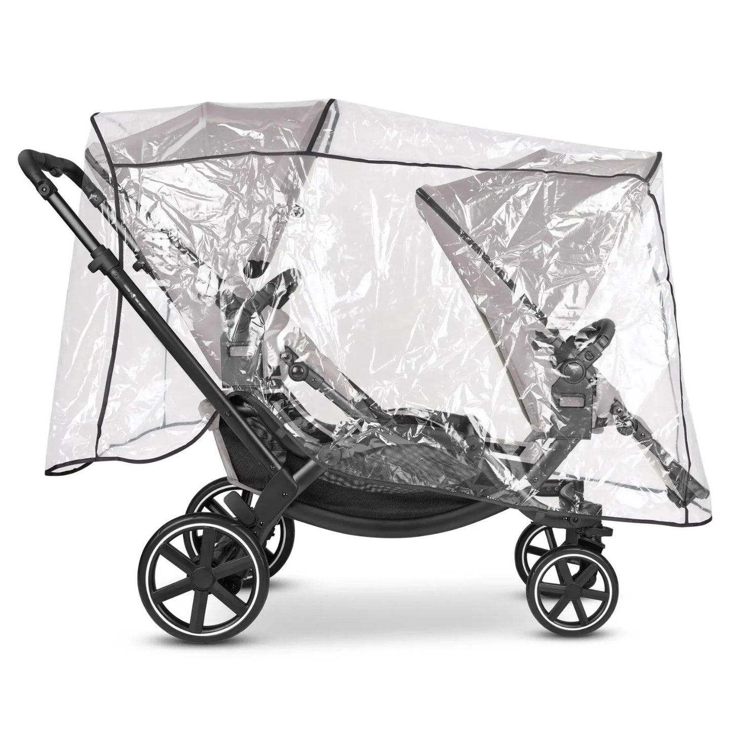 Abc Design - Parapioggia Passeggino Gemellare Zoom Trasparente