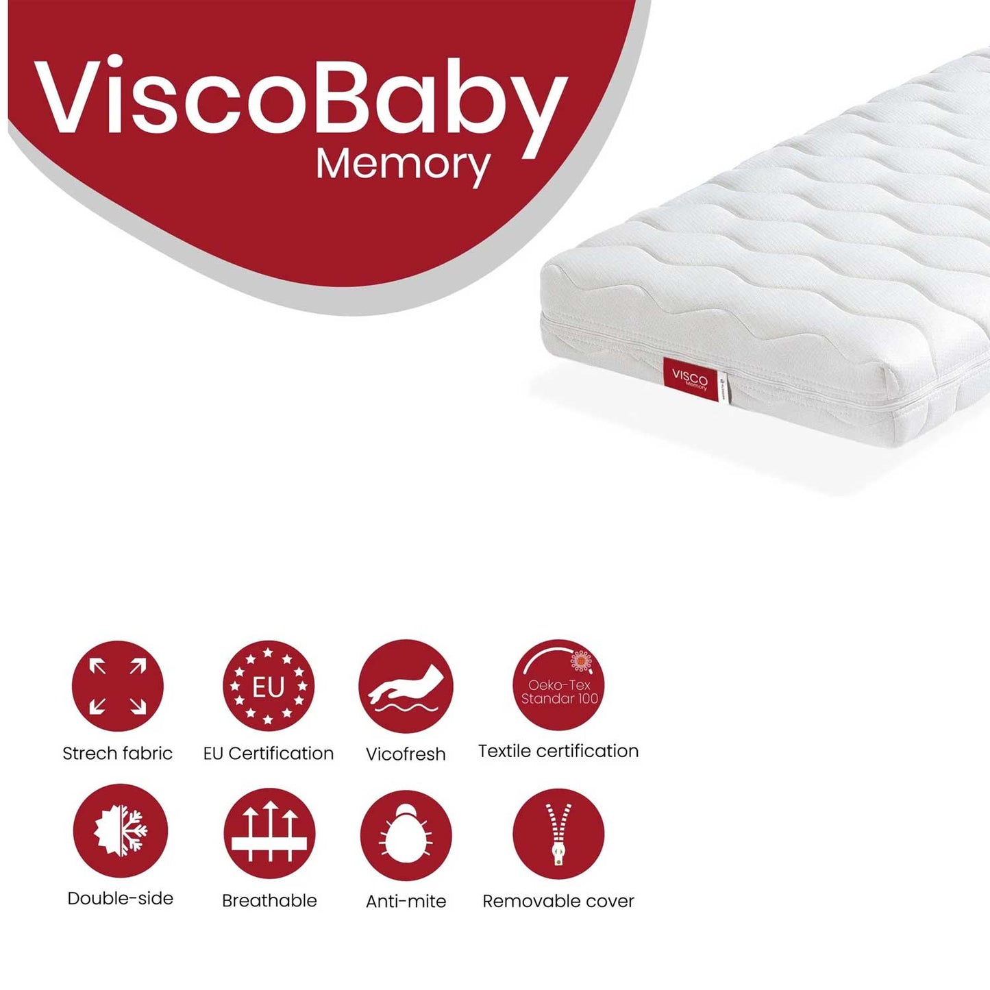 Alondra - Materasso Memory Foam 70X140 Cm