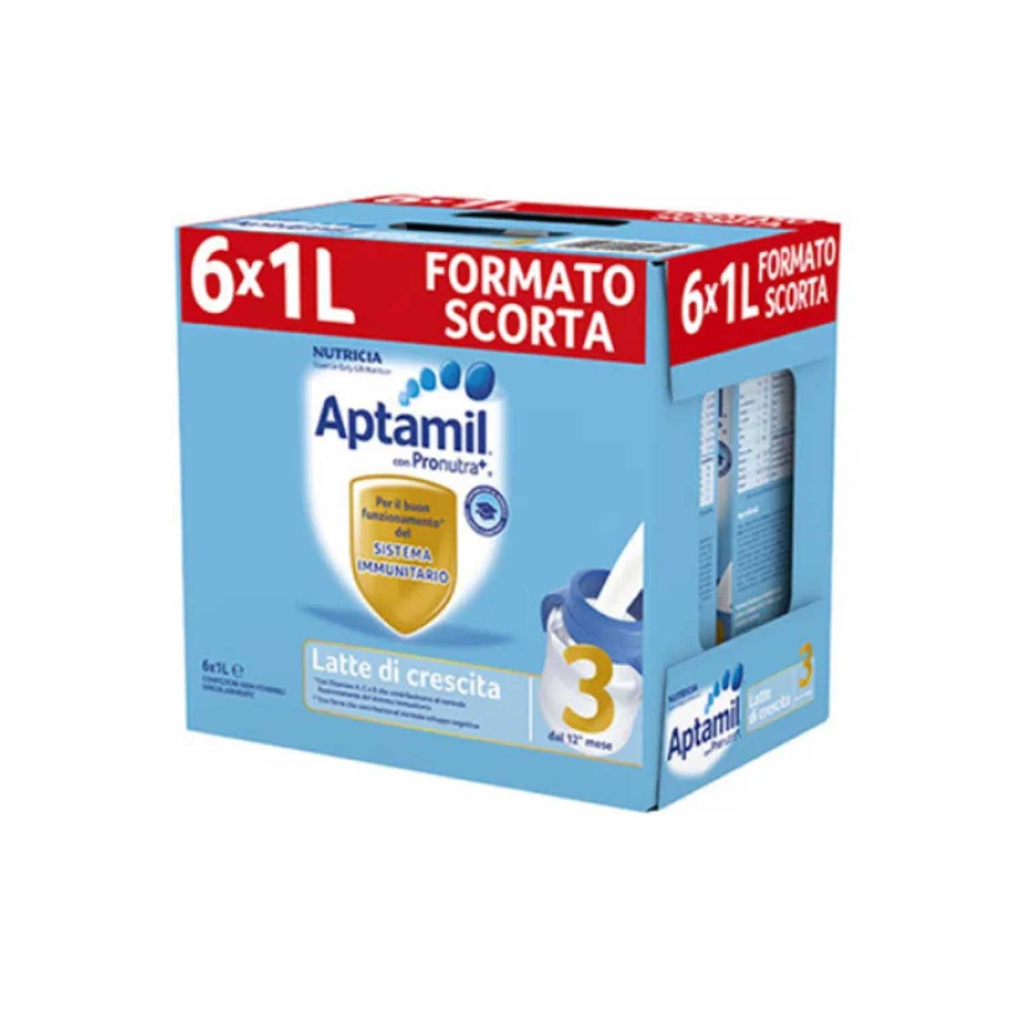 Aptamil - Latte Liquido 3: Confezione 6x1000 ML