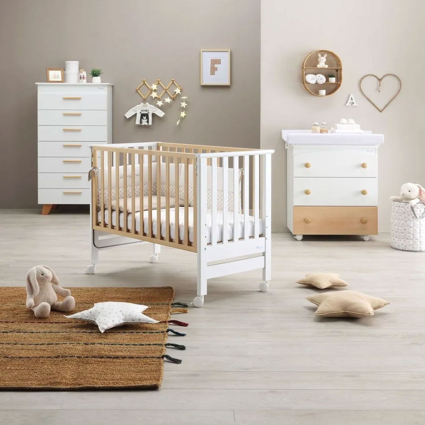 Azzurra Design - Lettino Culla co-sleeping Contact Materasso Compreso