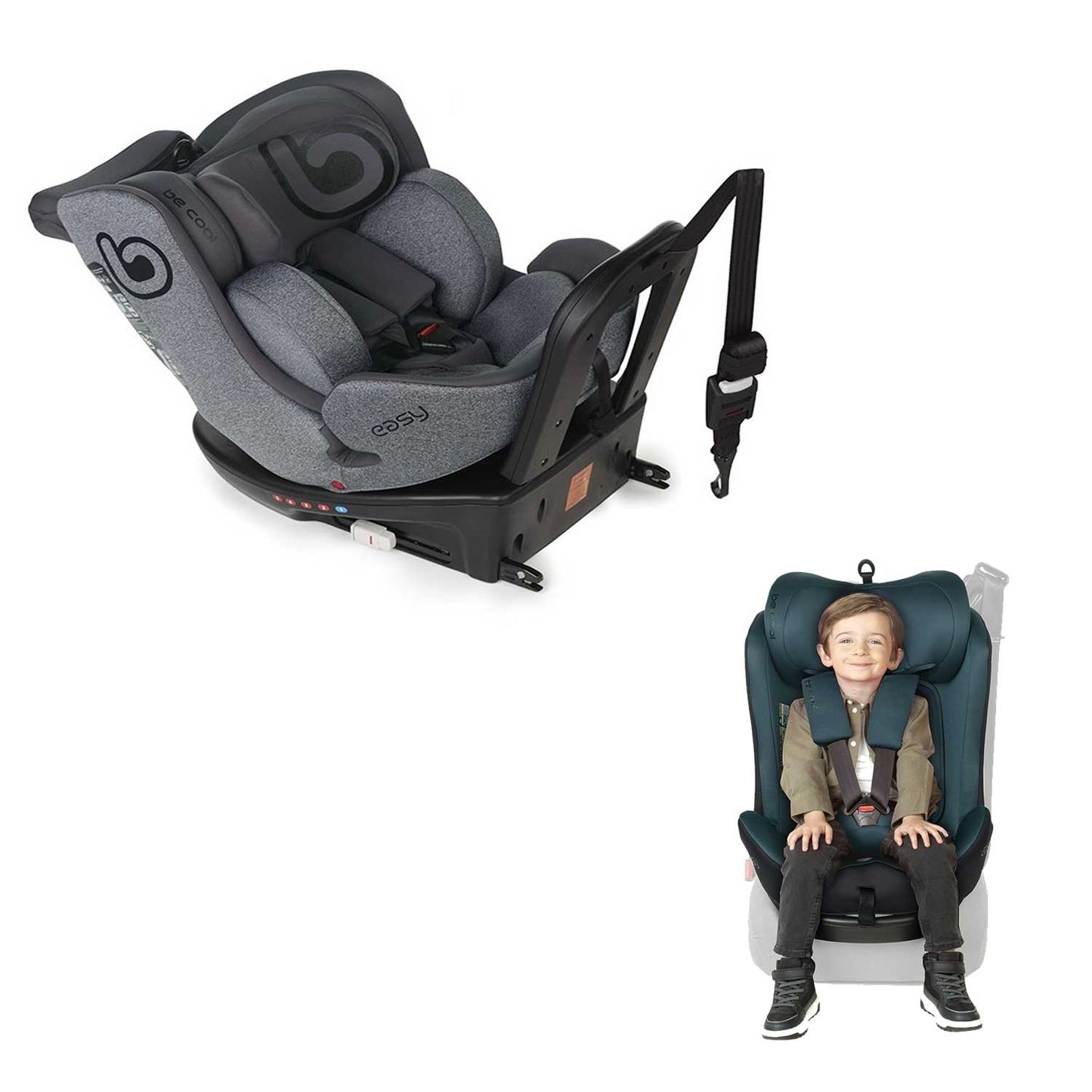 Be Cool -  Seggiolino Auto Easy I-Size ECE R129 da 0 a 7 Anni