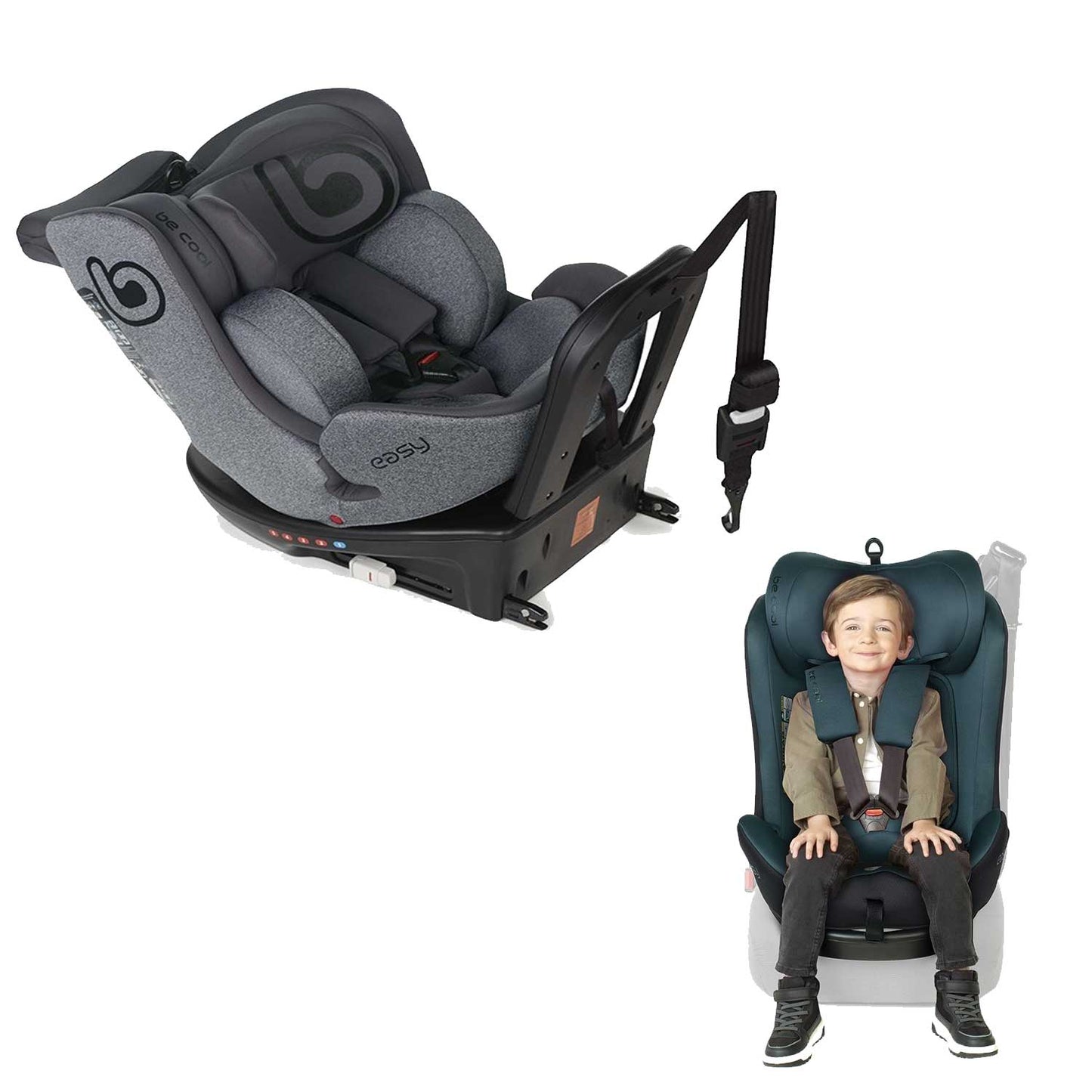 Be Cool -  Seggiolino Auto Easy I-Size ECE R129 da 0 a 7 Anni