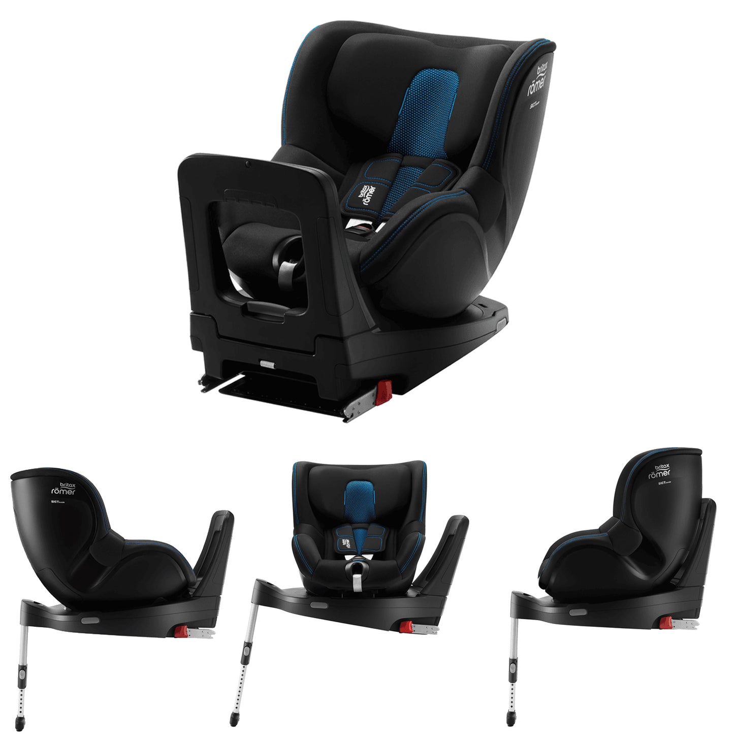 Britax Romer - Seggiolino Auto Diamond Dualfix M I-Size 360° 61-105 cm (0-18 kg)
