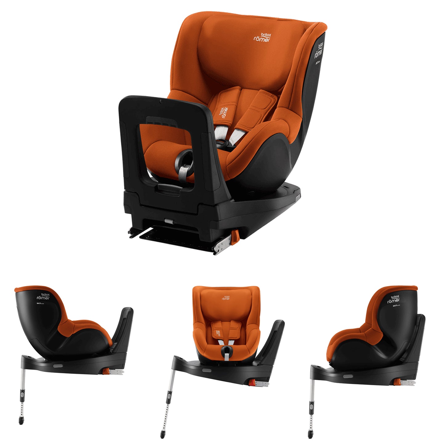 Britax Romer - Seggiolino Auto Diamond Dualfix M I-Size 360° 61-105 cm (0-18 kg)