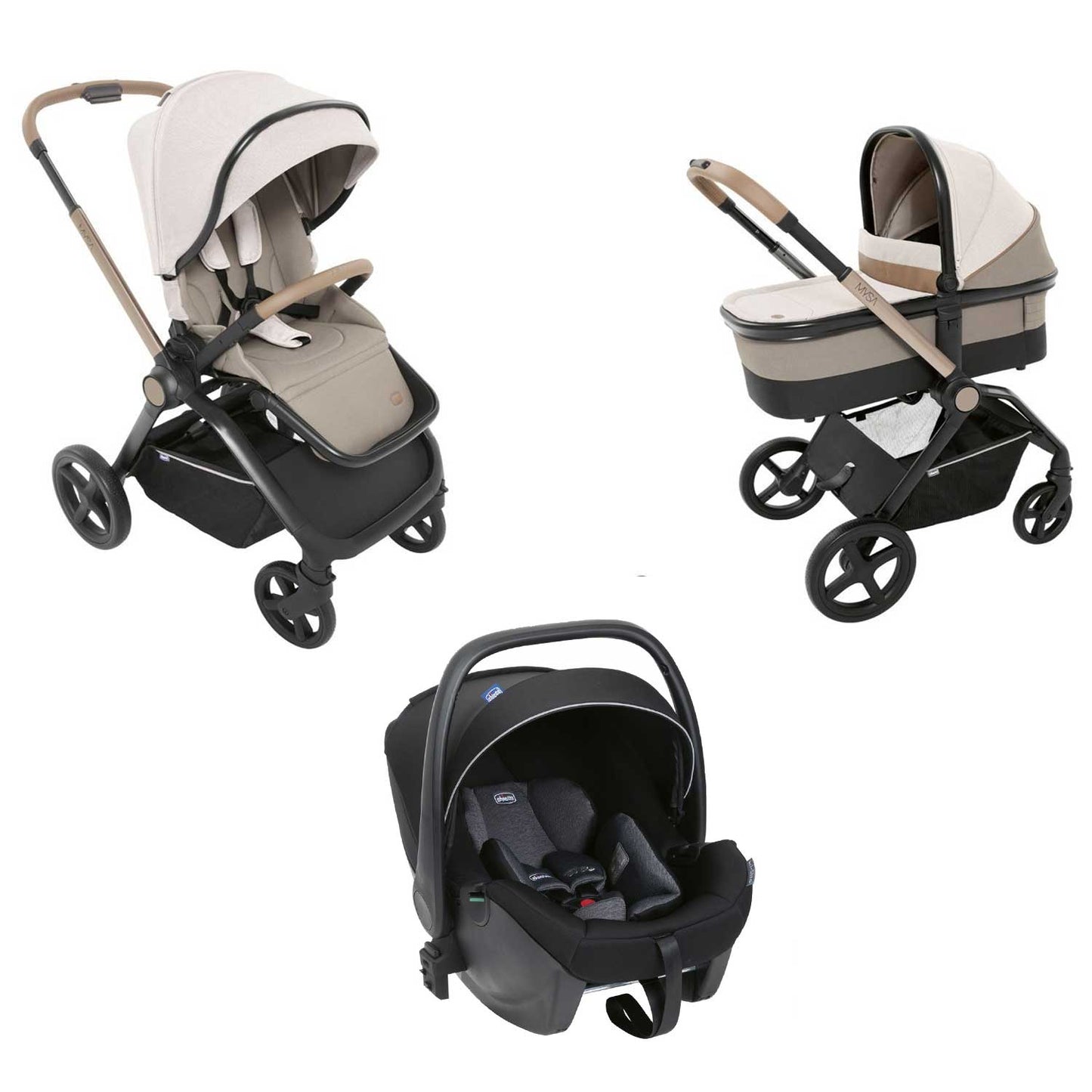 Chicco - Trio Mysa Con Seggiolino Auto Kory Essential