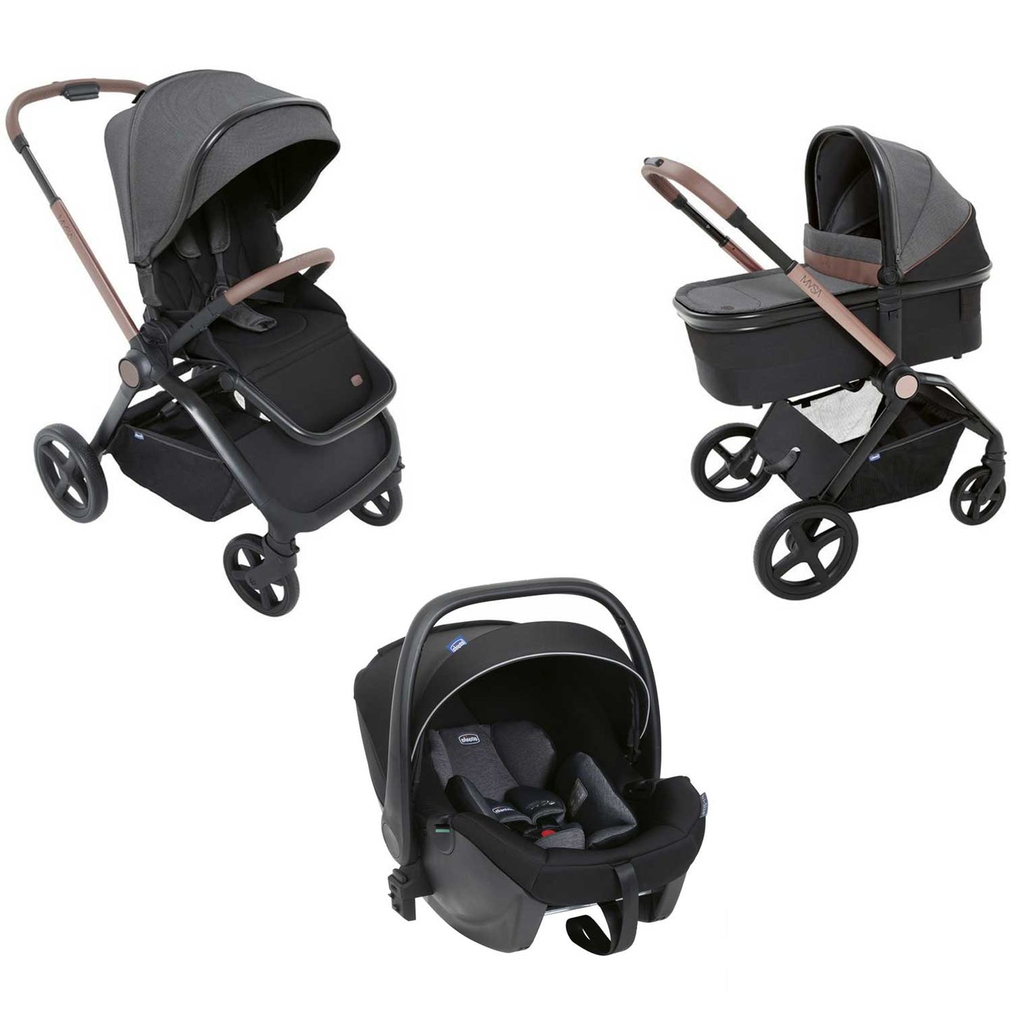 Chicco - Trio Mysa Con Seggiolino Auto Kory Essential