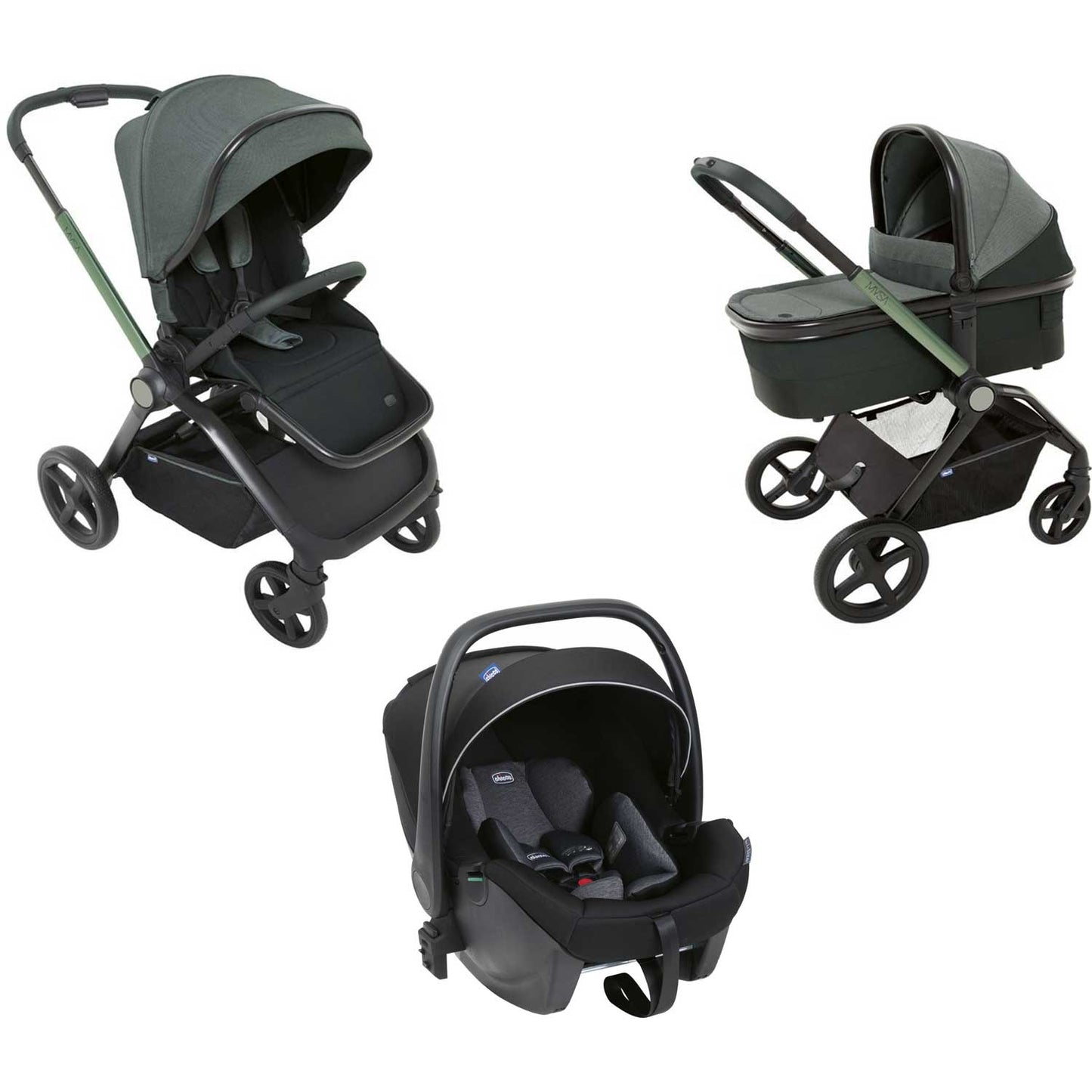 Chicco - Trio Mysa Con Seggiolino Auto Kory Essential