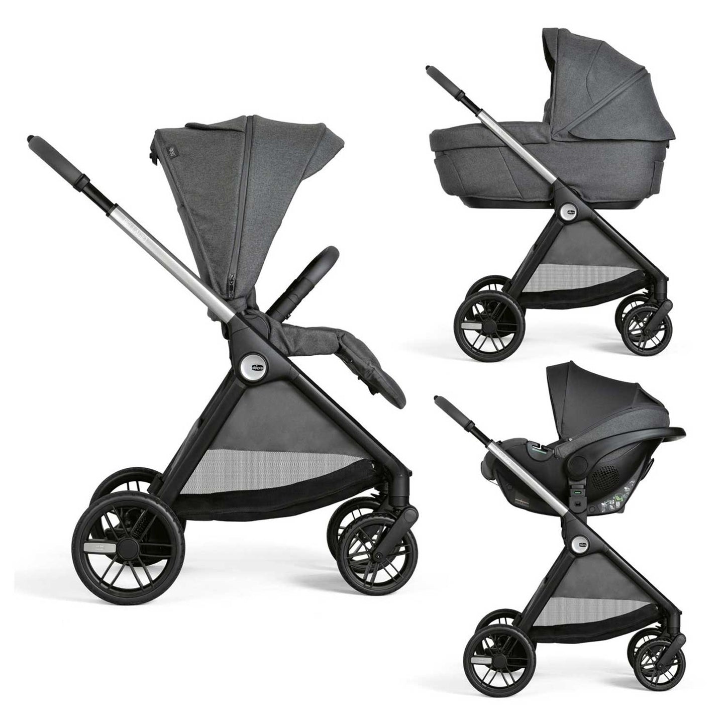 Chicco - Trio Bellagio 2.0 Comfort Con Seggiolino Auto Kory Isize Plus