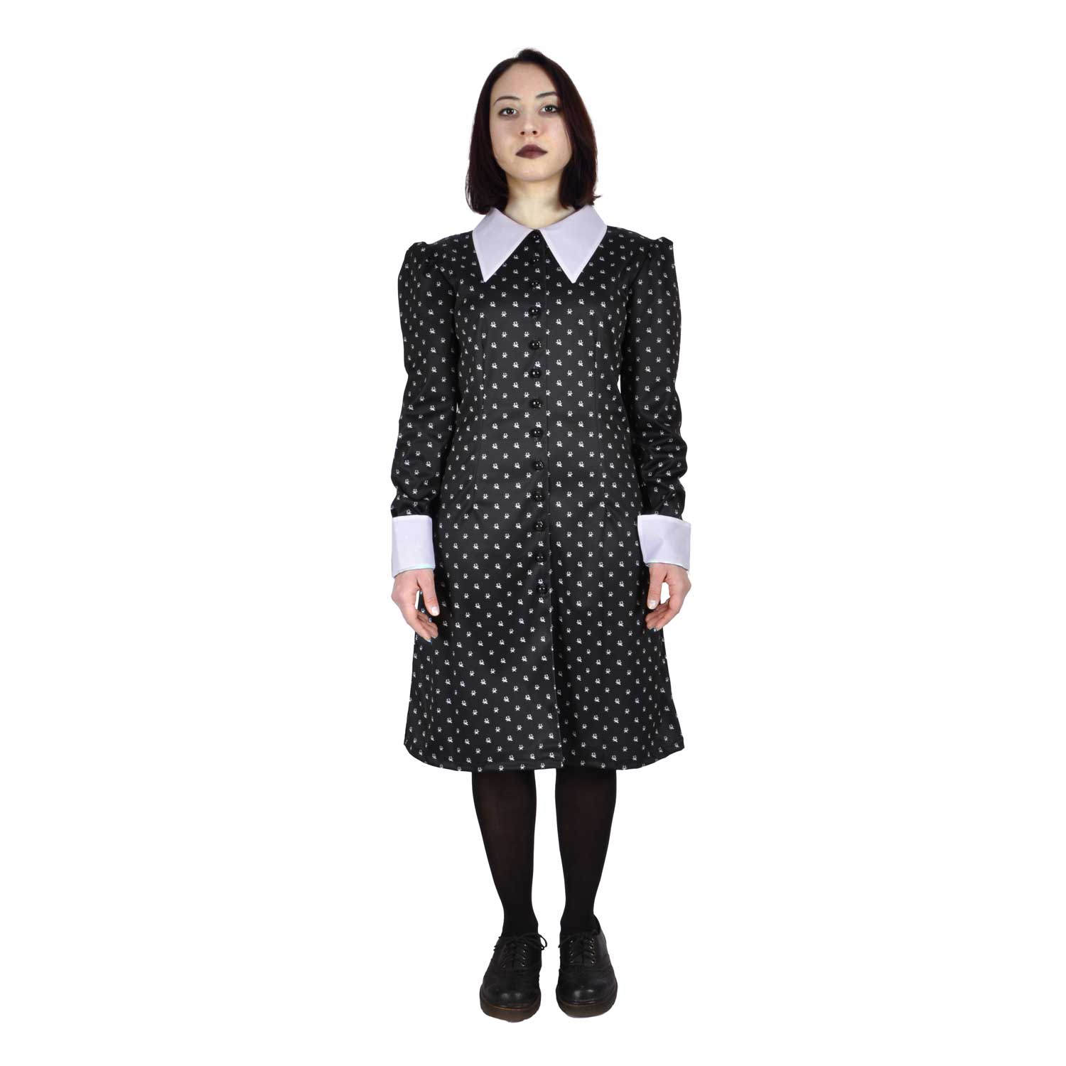 Ciao Velvet-Umhang Mit Kapuze Und Totenkopf-Muster – One Size Für Erwachsene – Ideal Für Halloween & Co. Ciao Velvet-Umhang Mit Kapuze Und Totenkopf-Muster – One Size Für Erwachsene – Ideal Für Halloween & Co.