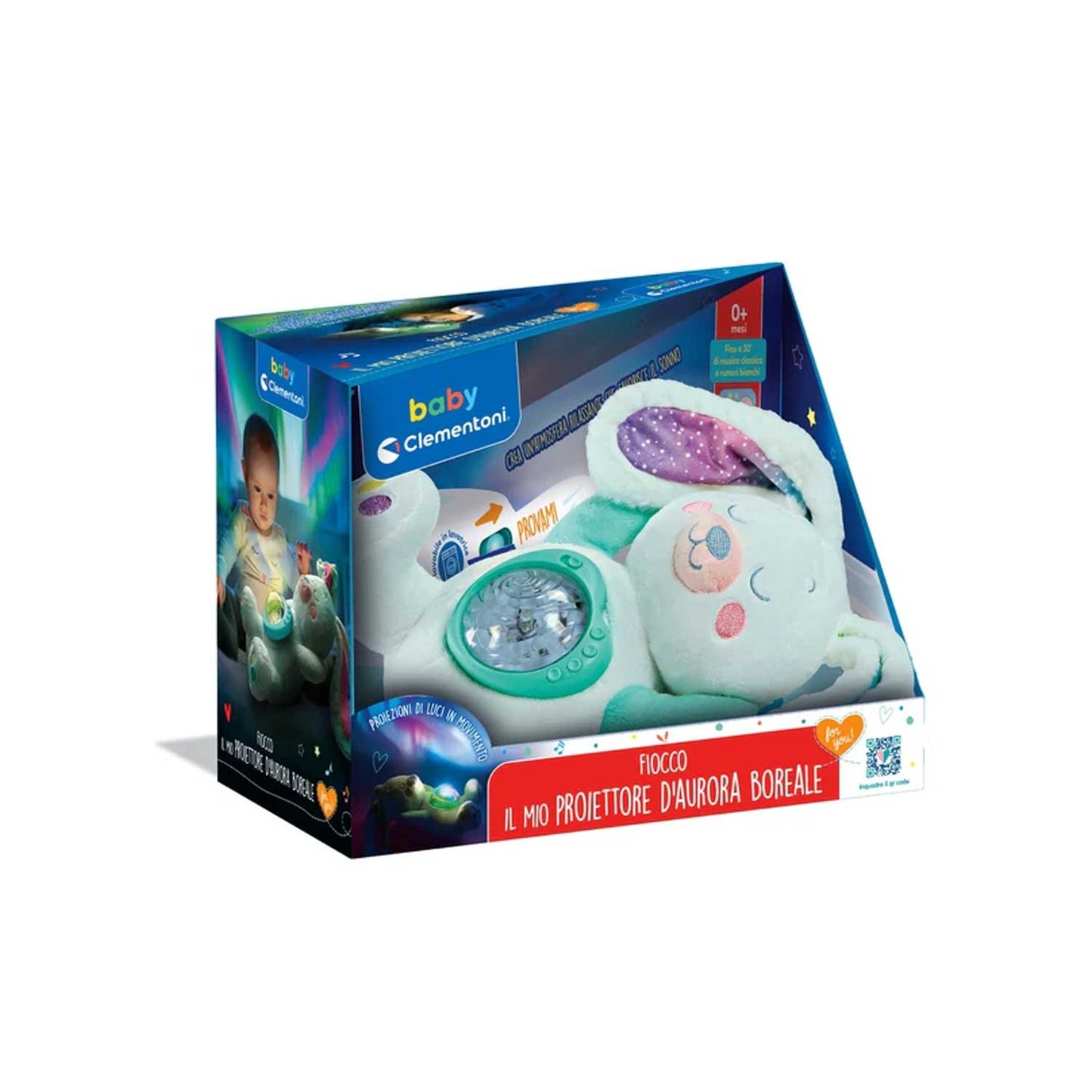 Clementoni - Baby For You Fiocco Proiettore Di Aurora Boreale