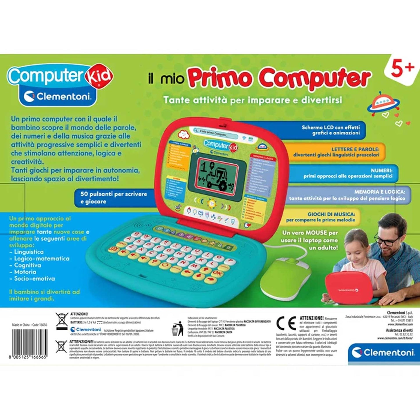 Clementoni - Sapientino Il Mio Primo Computer 5+