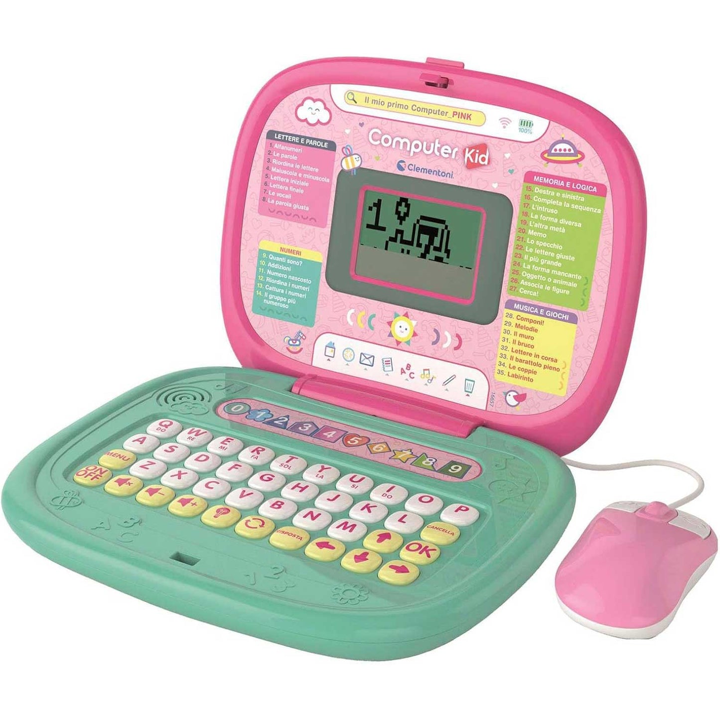 Clementoni - Sapientino Il Mio Primo Computer Pink