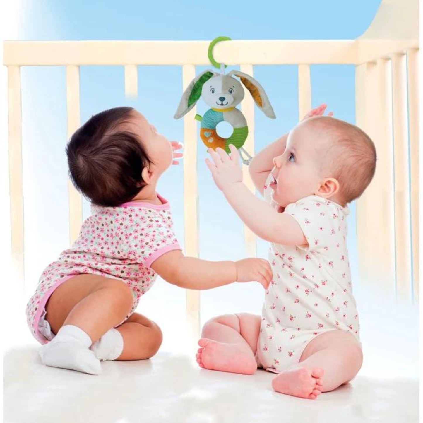Clementoni - Linea Baby For You: Morbido Coniglietto Sonaglino