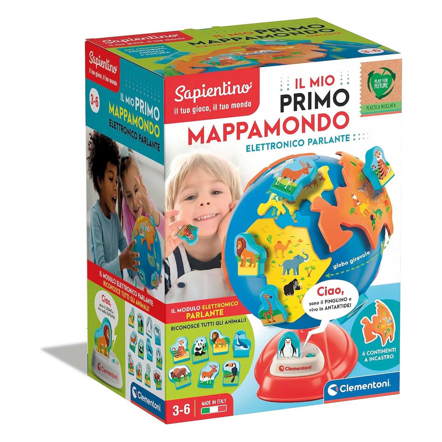 Clementoni - Sapientino: Il mio Primo Mappamondo 16448