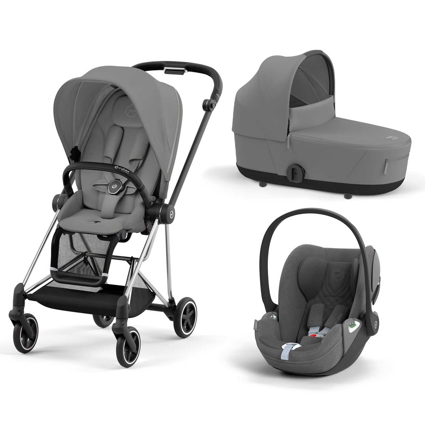 Cybex - Trio Mios: Seat Pack + Carrycot + Cloud T isize Car Seat + "Kit Mamma 2023" Case