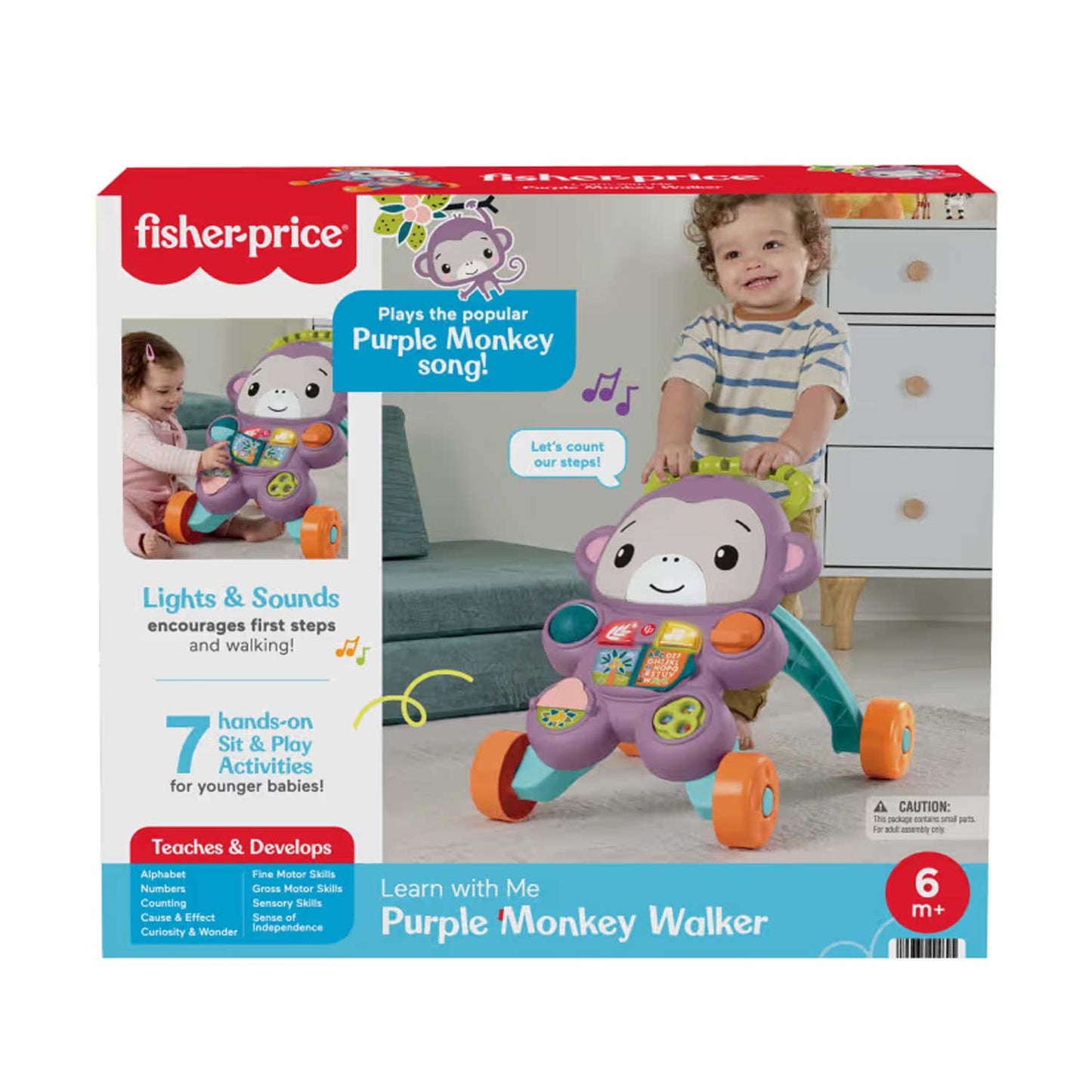 Fisher Price - Scimmietta Primi Passi JGW91