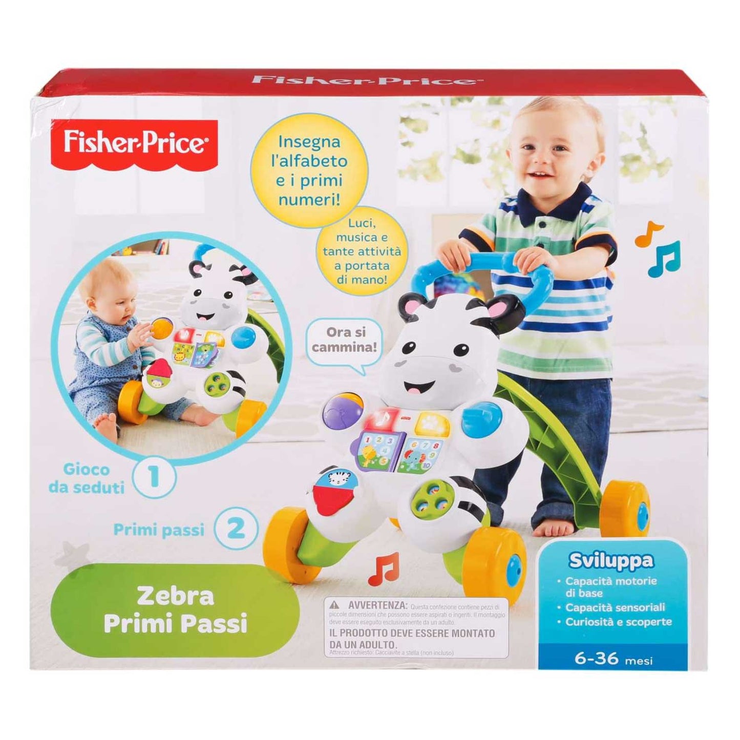 Fisher Price - Zebra Primi Passi DLD91