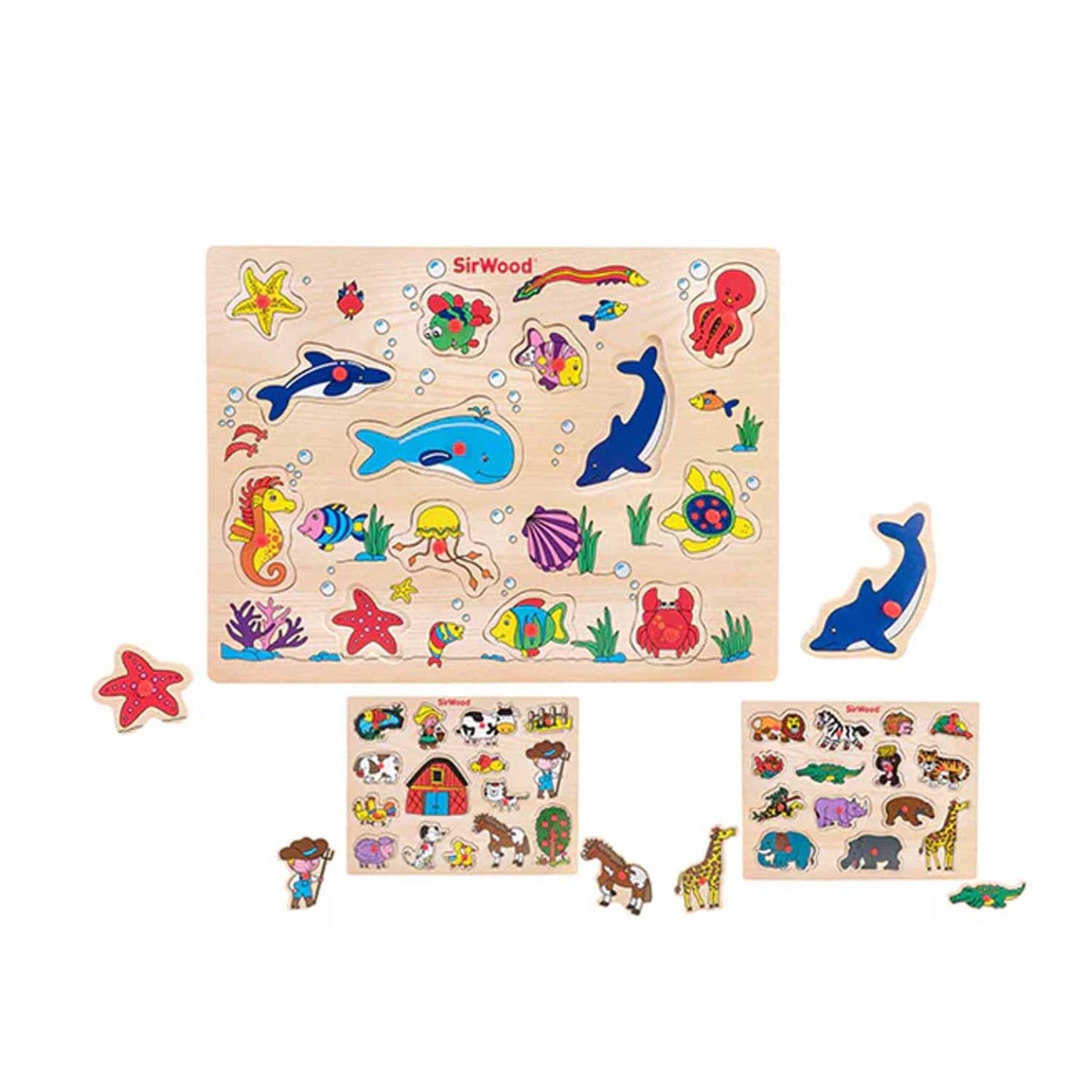 Globo - Puzzle in legno con pioli