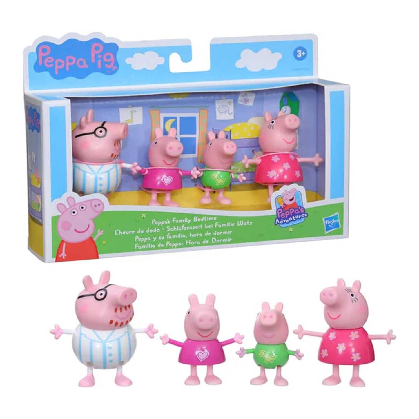 Hasbro - La Famiglia di Peppa Pig Confezione da 4 personaggi