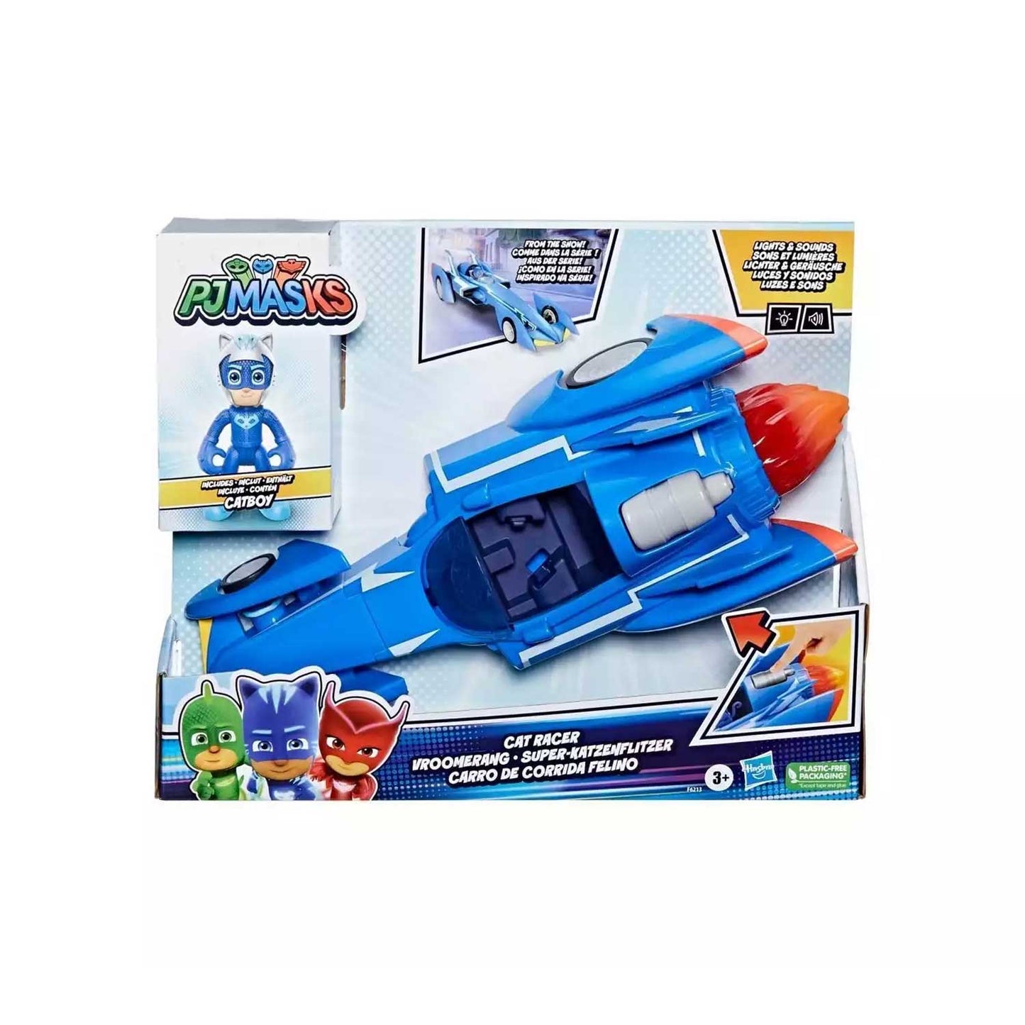Hasbro - PJ Mask Cat Racer Con Personaggio