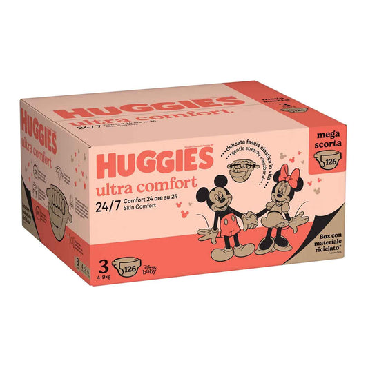 Huggies - Ultra Comfort Megapack Taglia 3 126pz