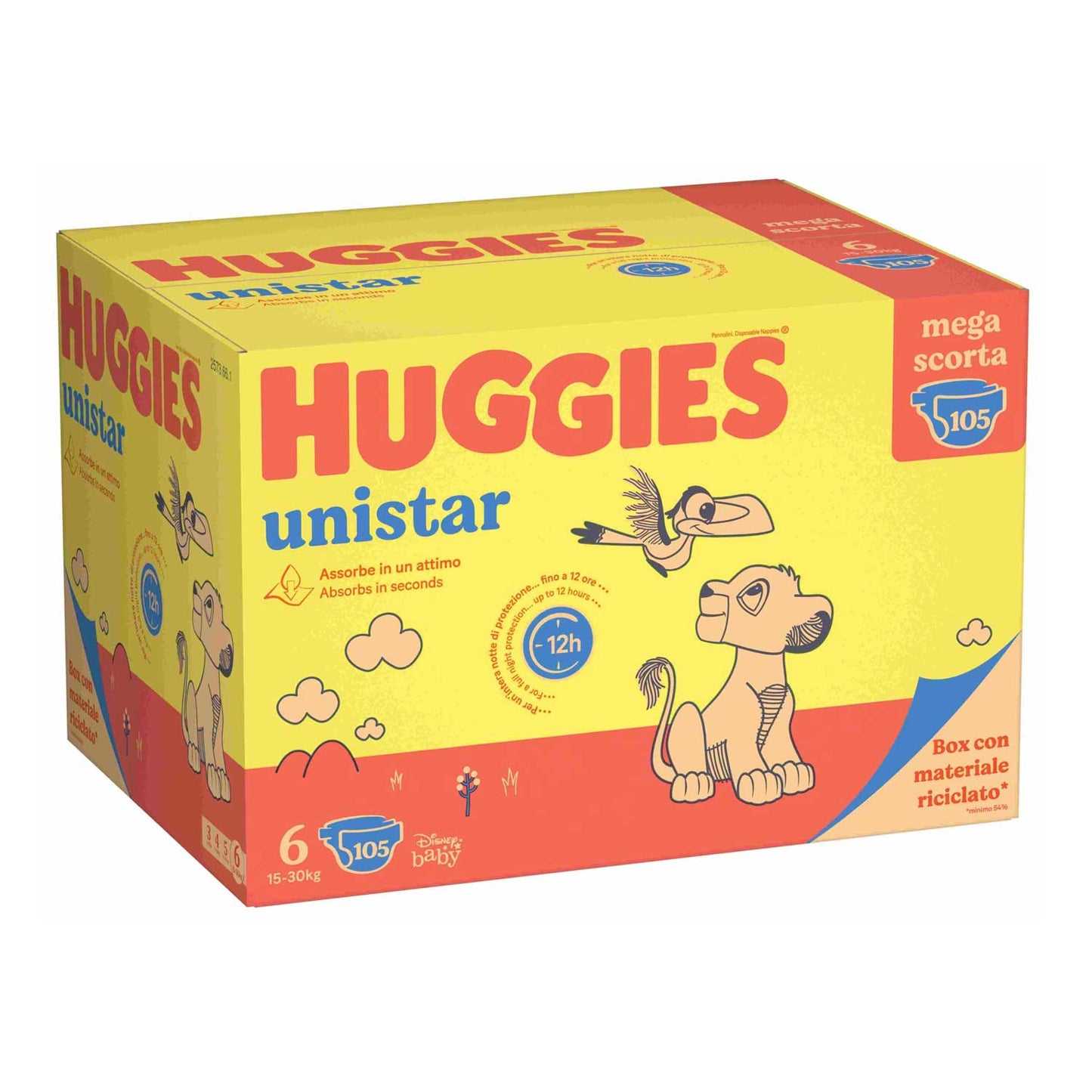 Huggies - Unistar Megapack Taglia 6 105pz