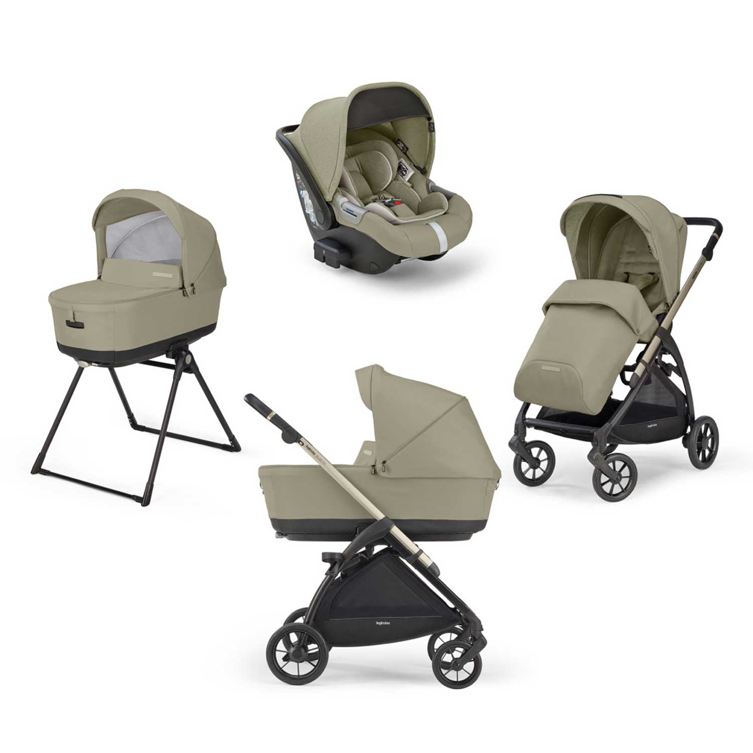 Inglesina - Trio Electa + Seggiolino Auto Darwin Recline I-Size – Iperbimbo