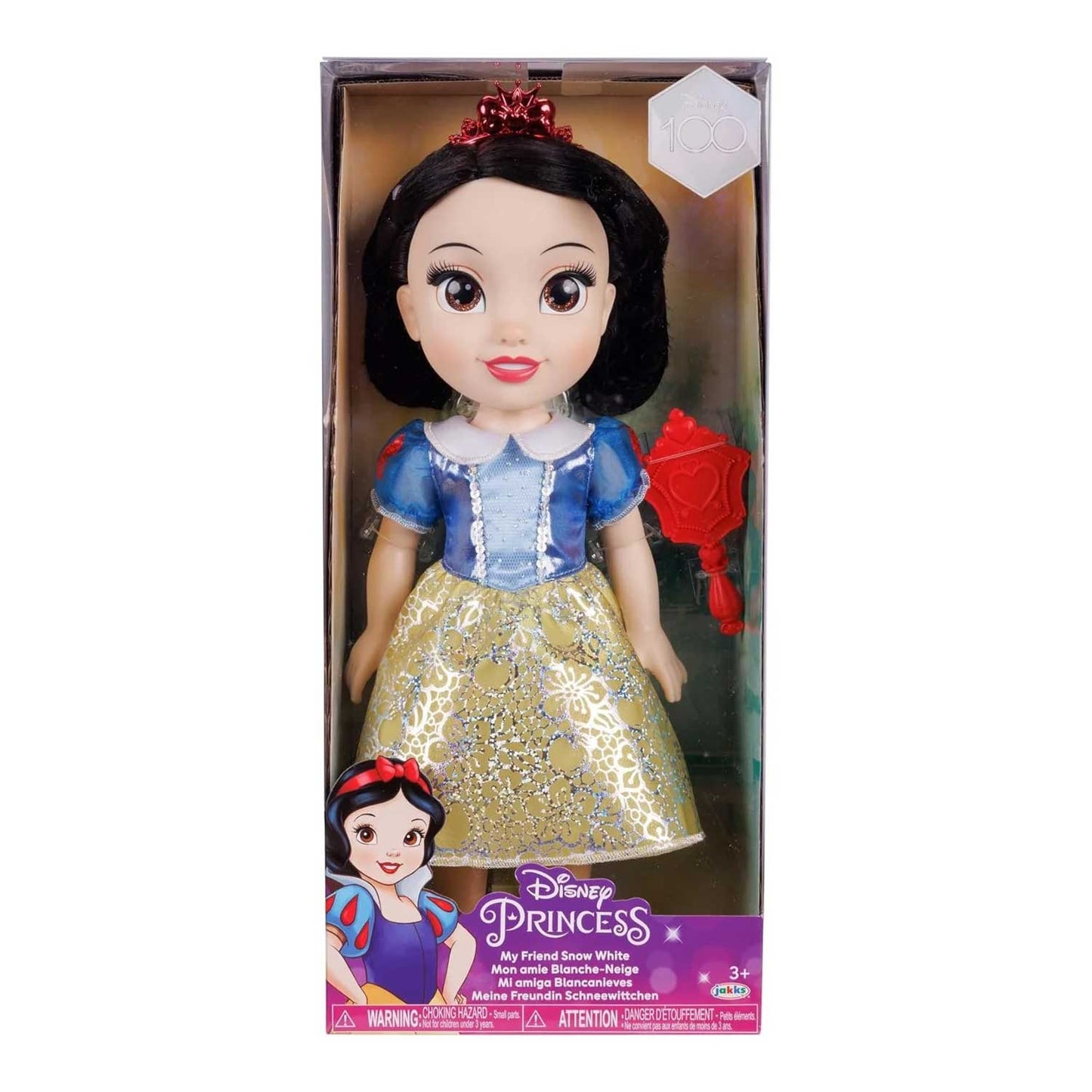 Jakks - Disney Princess Bambola Biancaneve 38 Cm