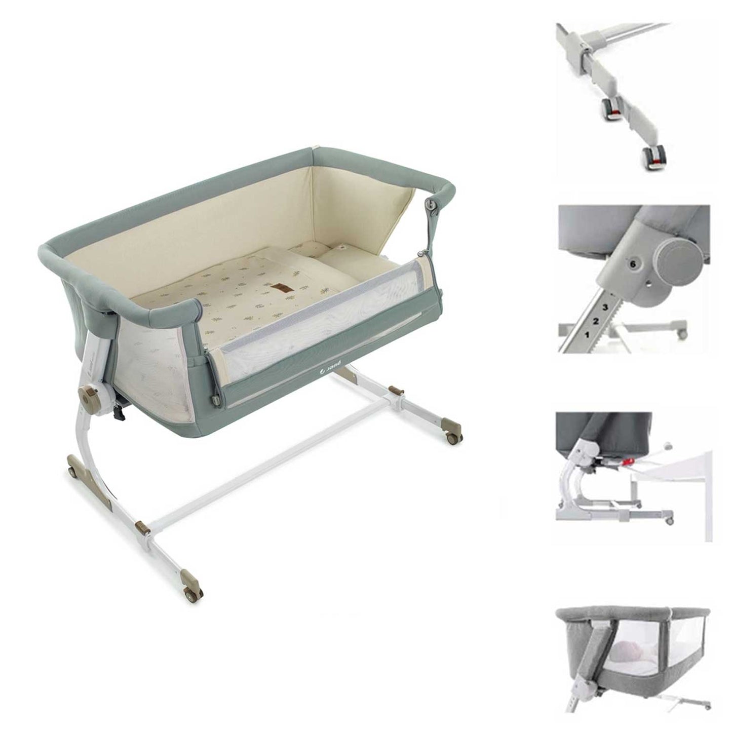 Janè - Culla Cosleeping Baby Side II Con Materasso+Copripiumone+Cuscino