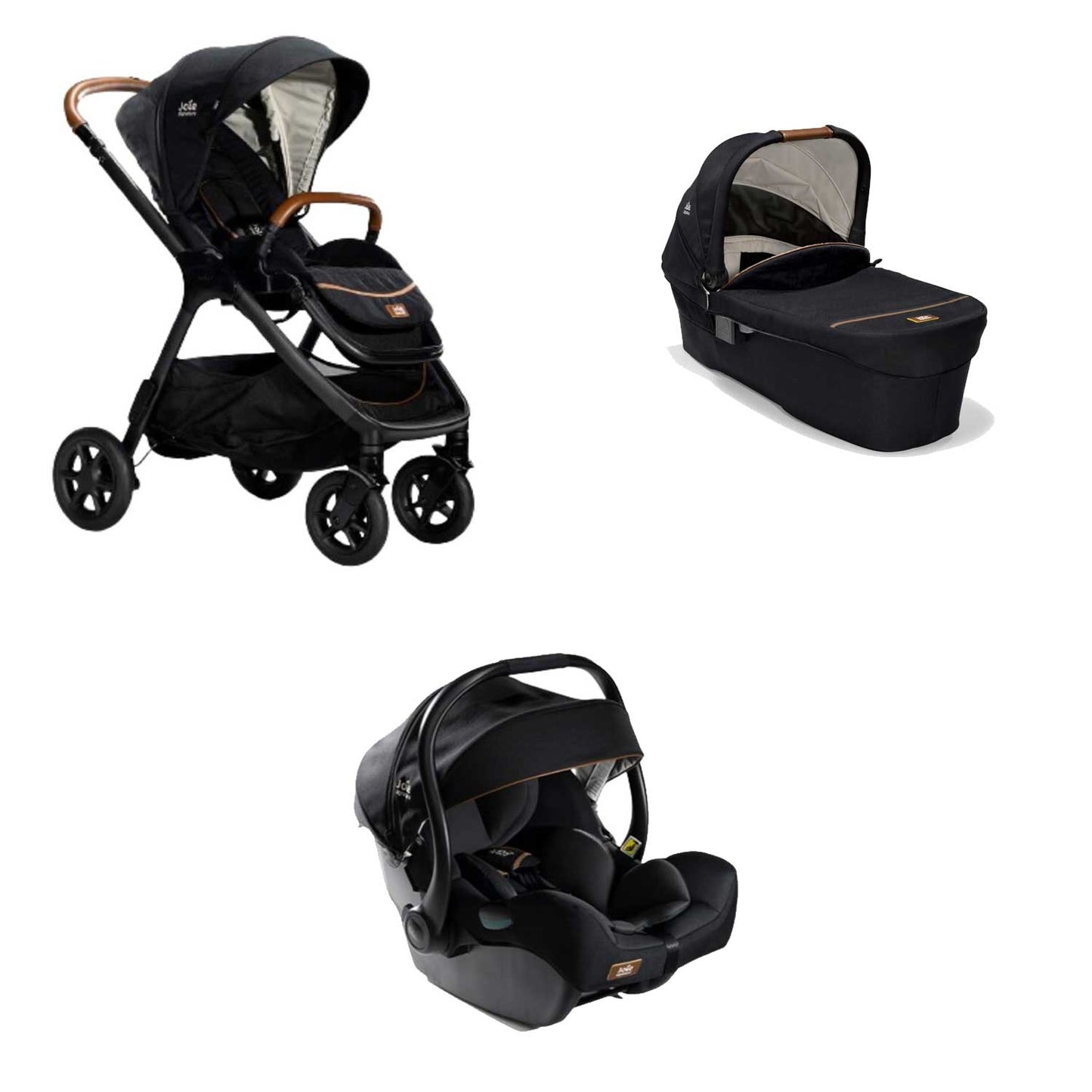 Joie - Trio Con Passeggino Finiti+Navicella Ramble XL+Seggiolino Auto I Jemini