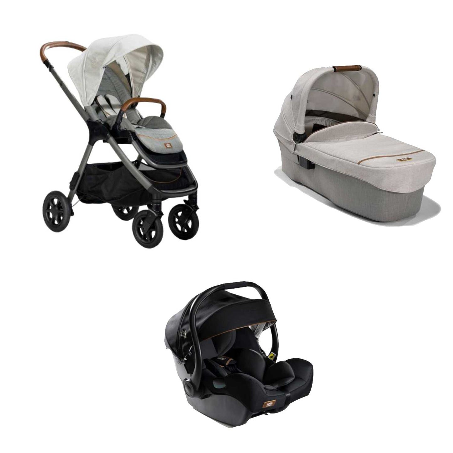 Joie - Trio Con Passeggino Finiti+Navicella Ramble XL+Seggiolino Auto I Jemini