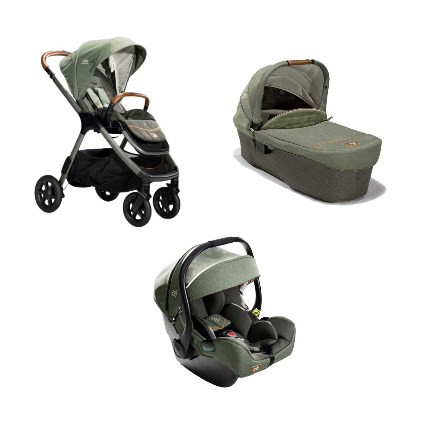 Joie - Trio Con Passeggino Finiti+Navicella Ramble XL+Seggiolino Auto I Jemini