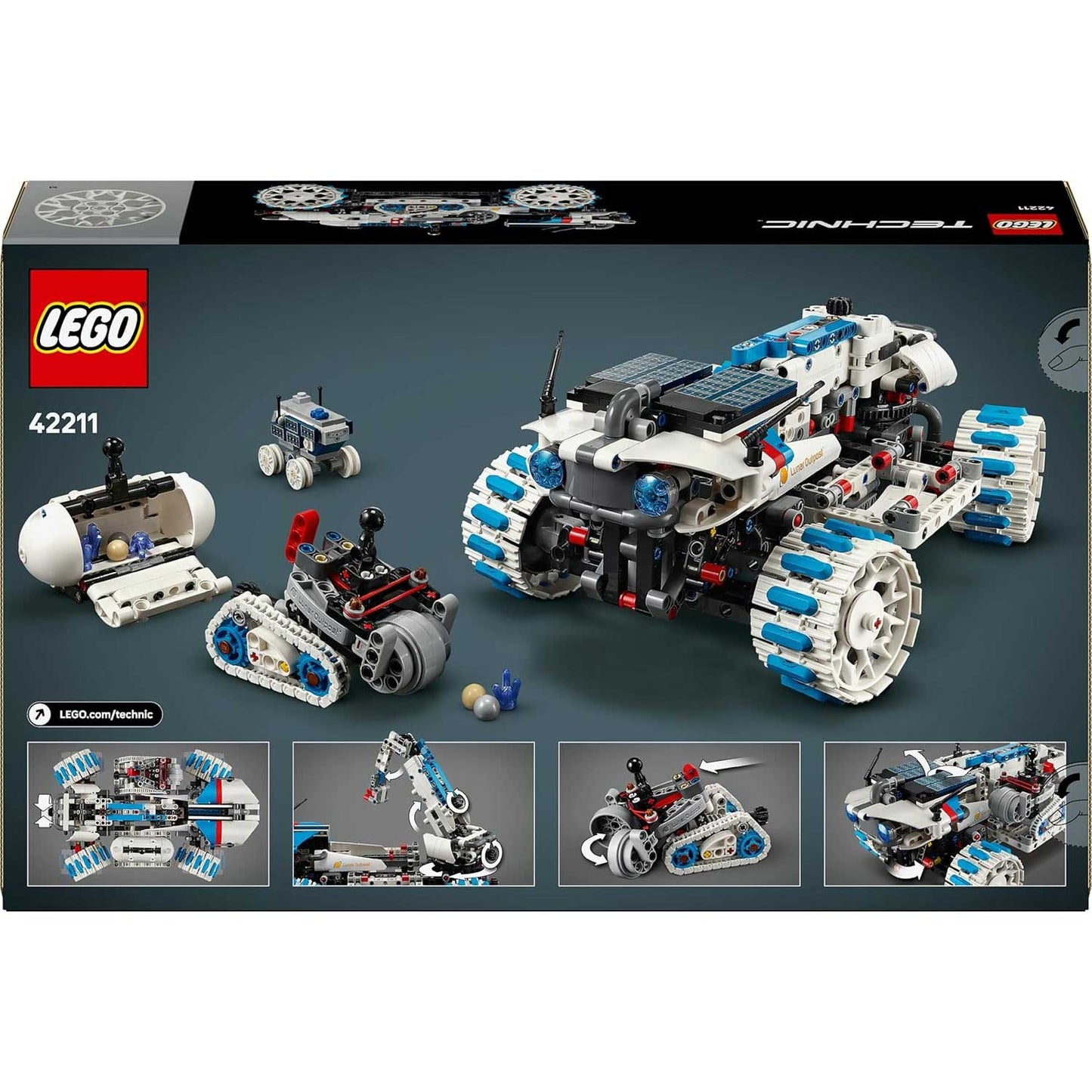 Lego - Technic Veicolo Spaziale Rover Lunare Lunar Outpost 42211
